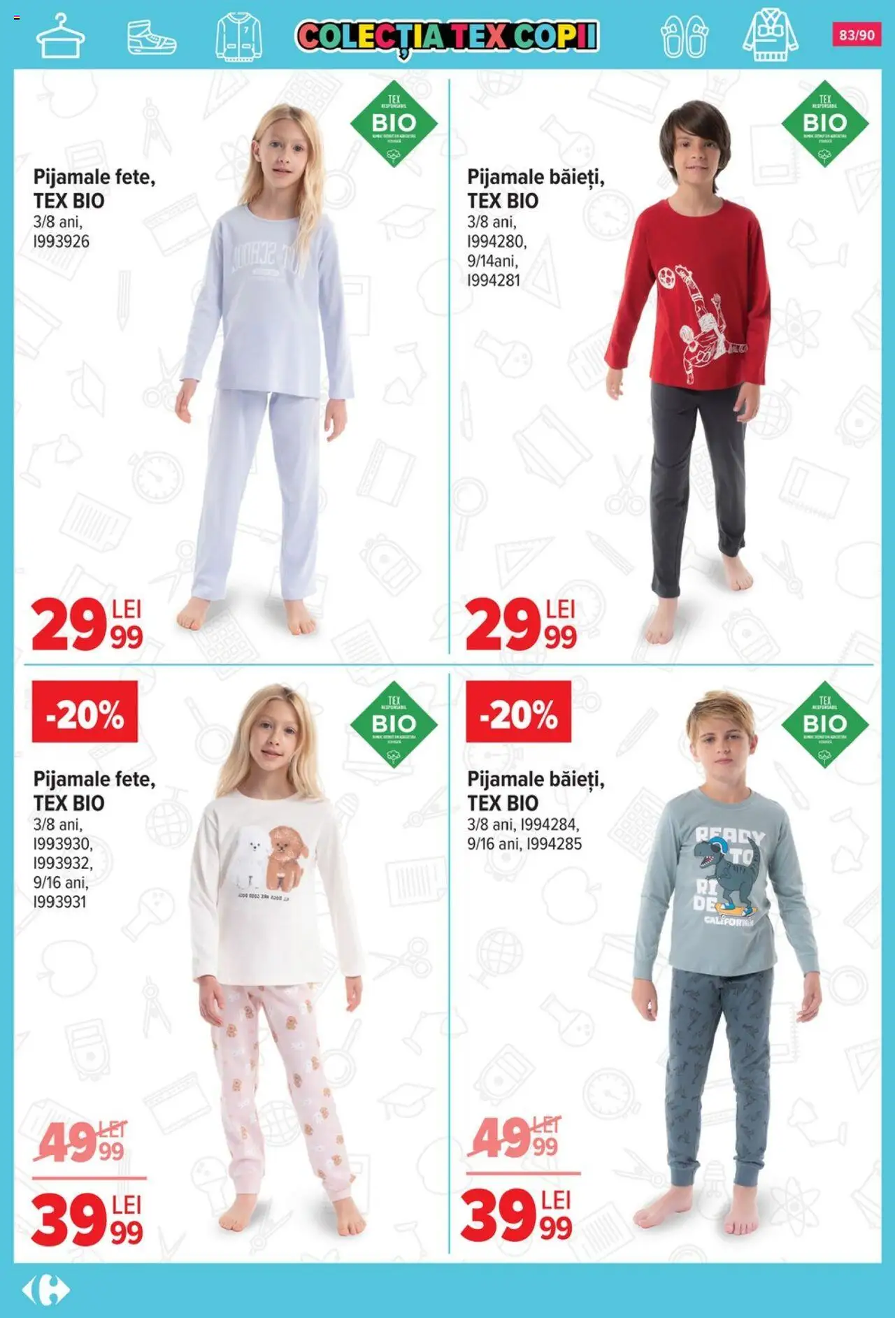 Catalog Carrefour 13 August - 15 Septembrie 2025 | Pagina 84 | Produse: Şerit ödül, Pijamale