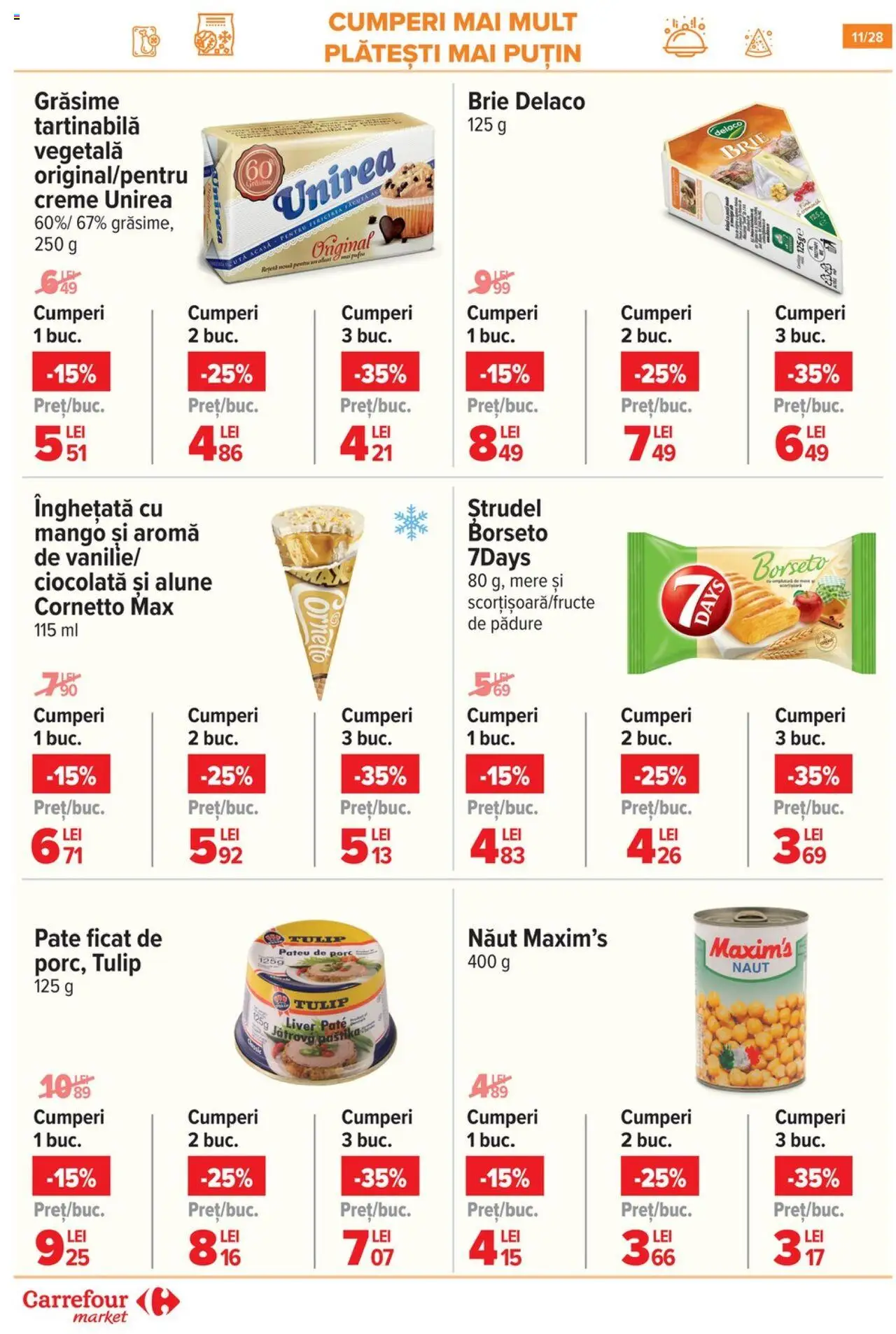 Catalog Carrefour 13 - 18 August 2025 | Pagina 12 | Produse: Pate, Ștrudel, Ciocolată, Mango