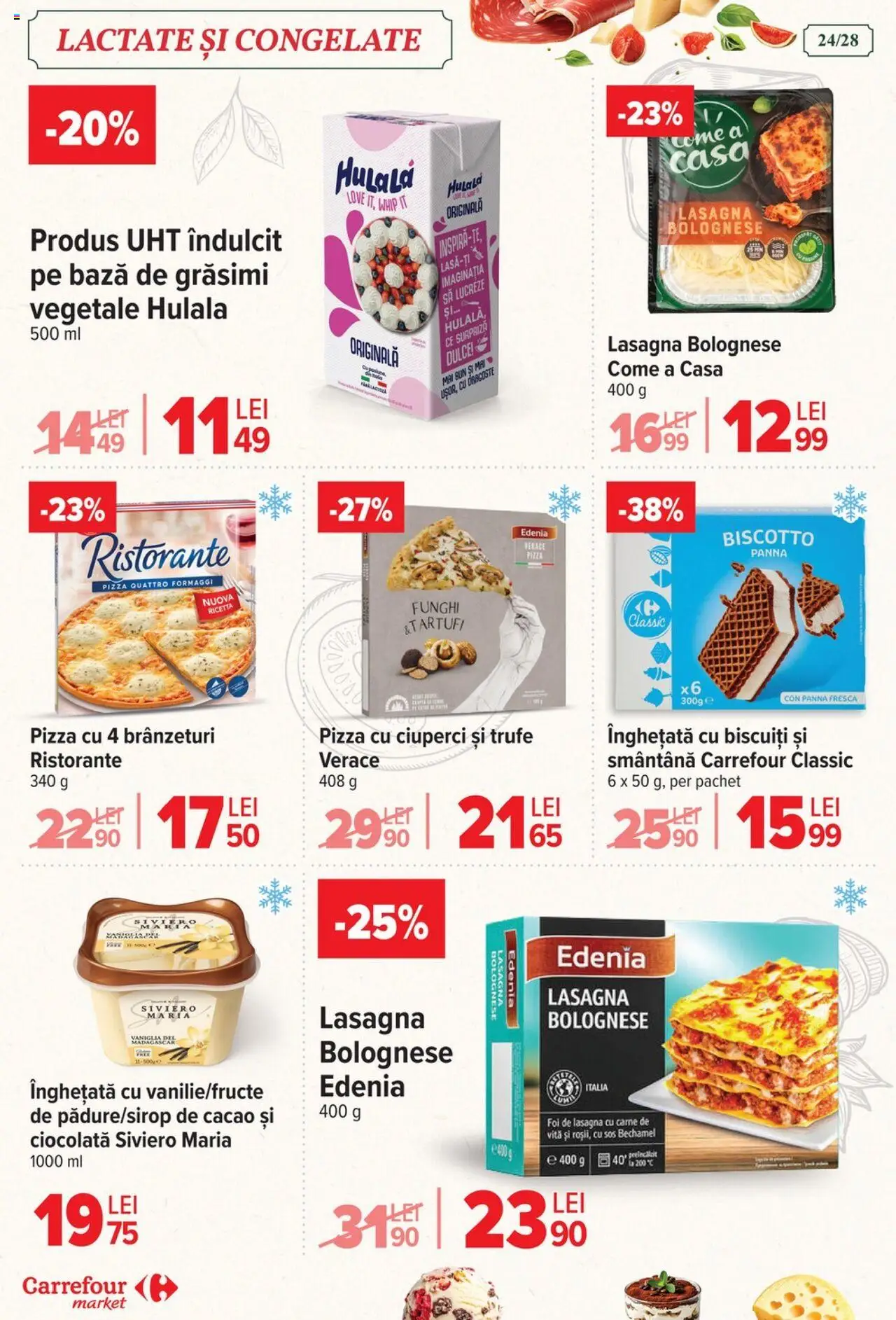Catalog Carrefour 13 - 18 August 2025 | Pagina 25 | Produse: Ciuperci, Ciocolată, Pizza, Înghețată