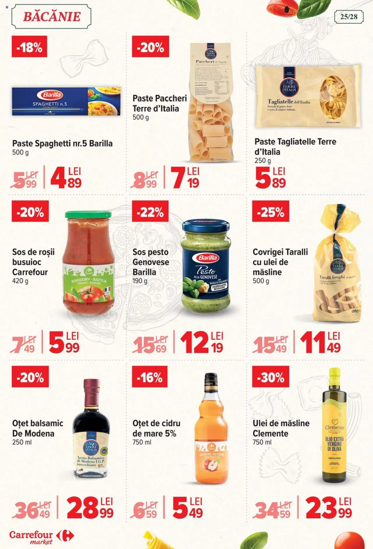 Catalog Carrefour 13 - 18 August 2025 | Pagina 26 | Produse: Brokoli, Oțet, Roșii, Paste