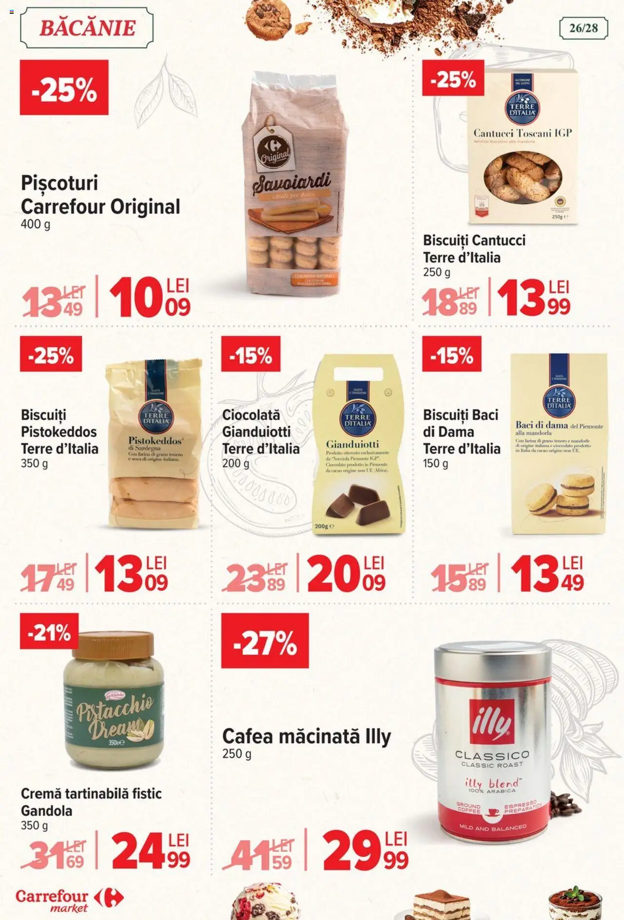 Catalog Carrefour 13 - 18 August 2025 | Pagina 27 | Produse: Cremă, Fistic, Cacao, Biscuiți
