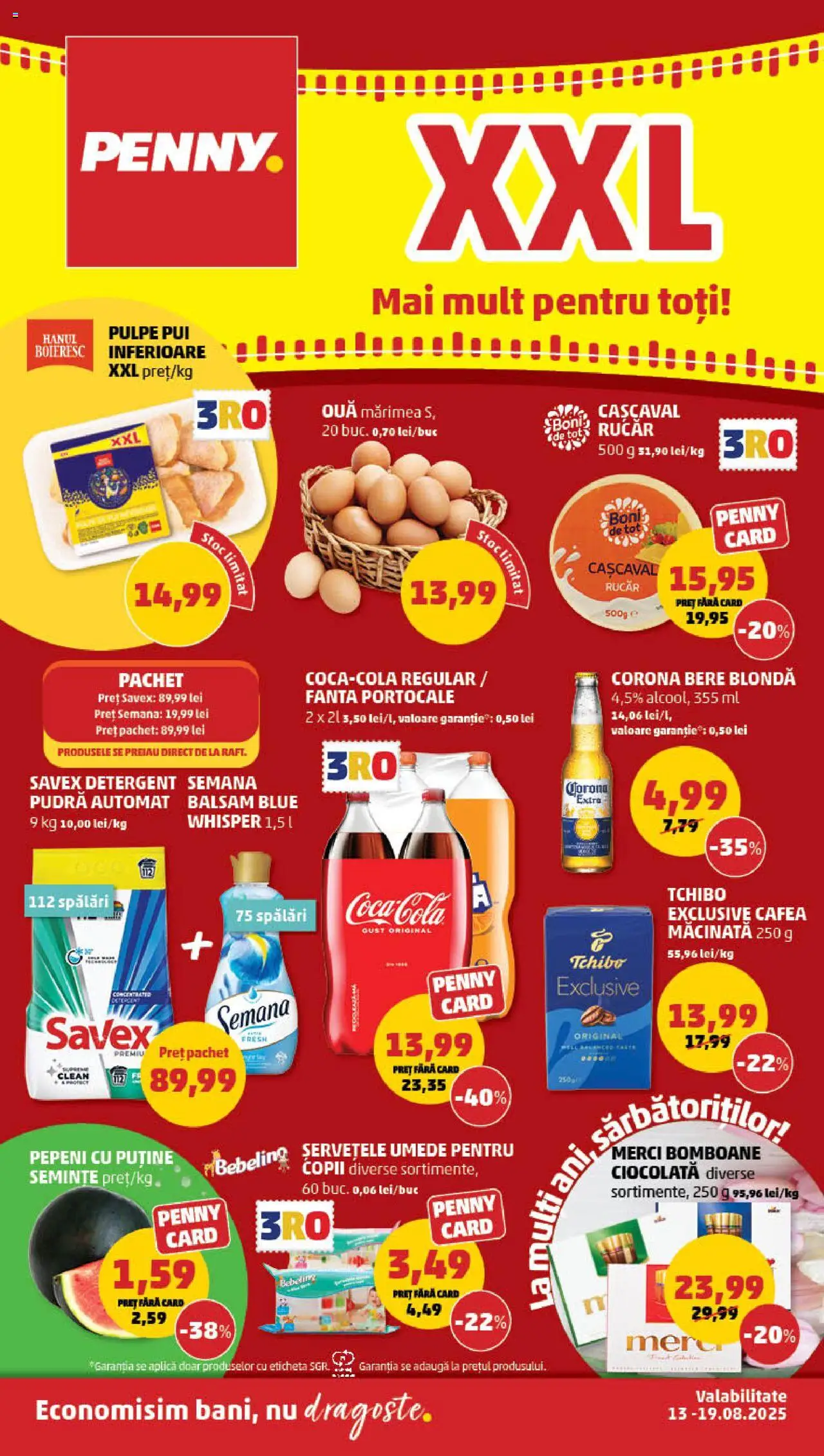 Catalog PENNY Market 13 - 18 August 2025 | Pagina 1 | Produse: Pomelo, Balsam, Ouă, Bomboane