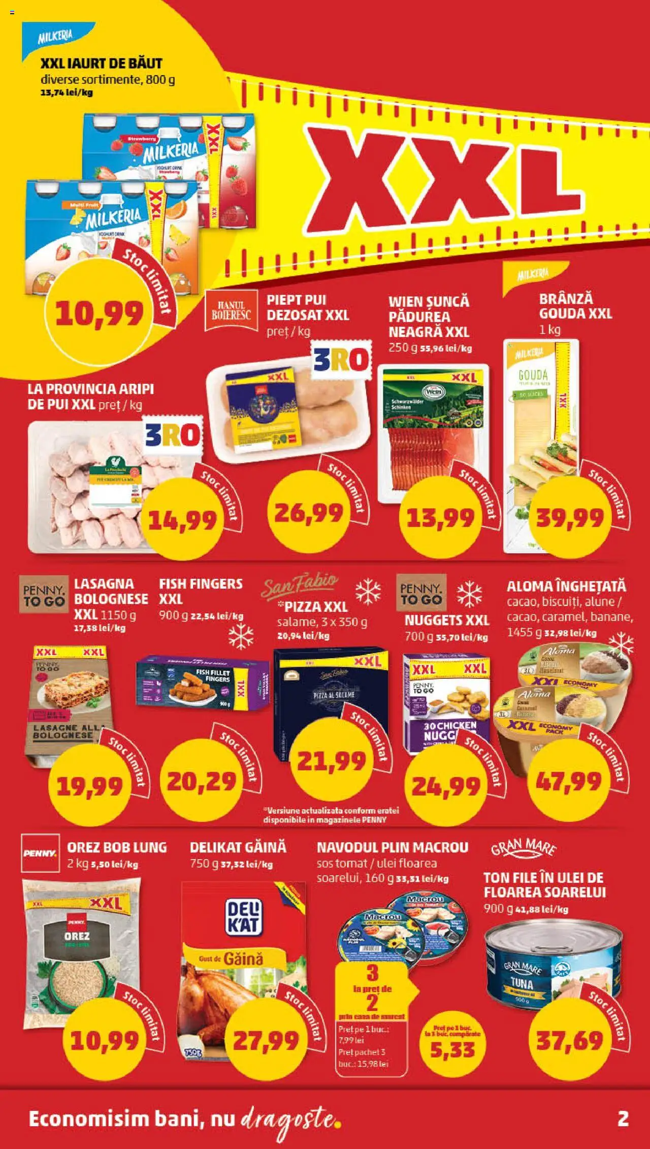 Catalog PENNY Market 13 - 18 August 2025 | Pagina 2 | Produse: Lasagna, Iaurt, Șuncă, Bant