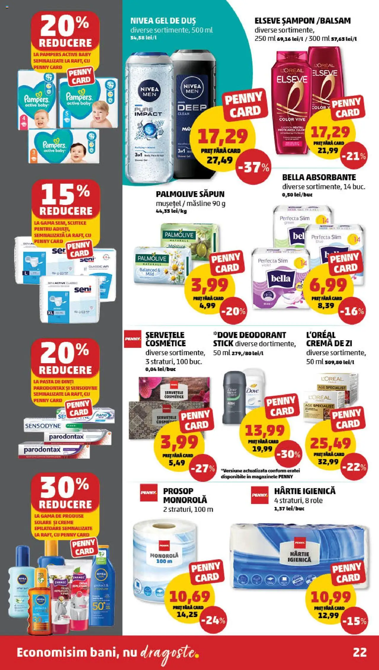 Catalog PENNY Market 13 - 18 August 2025 | Pagina 22 | Produse: Șampon, Cremă, Gel de duș, Pastă de dinți