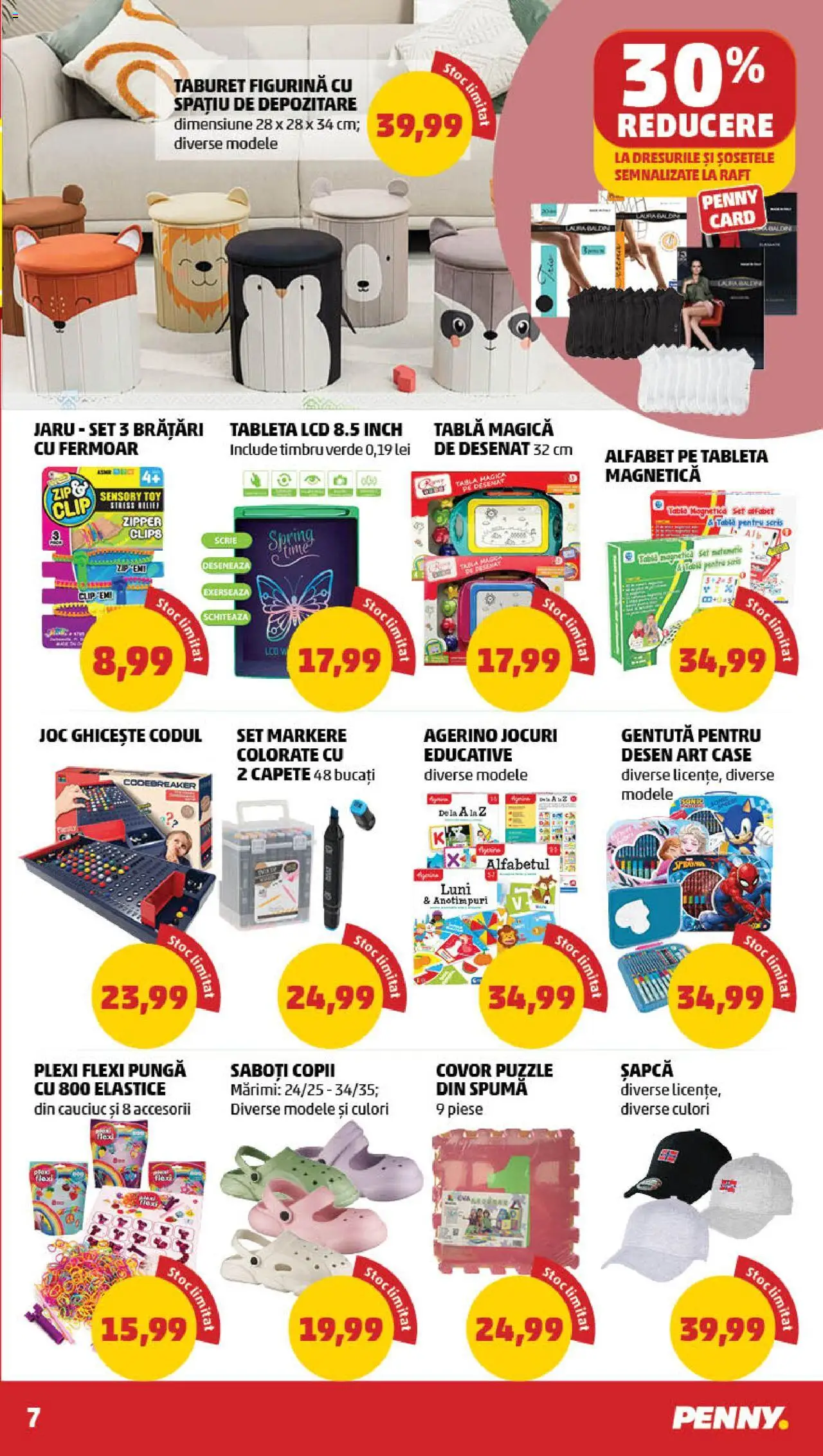 Catalog PENNY Market 13 - 18 August 2025 | Pagina 7 | Produse: Șapcă, Tabletă, Taburet, Covor