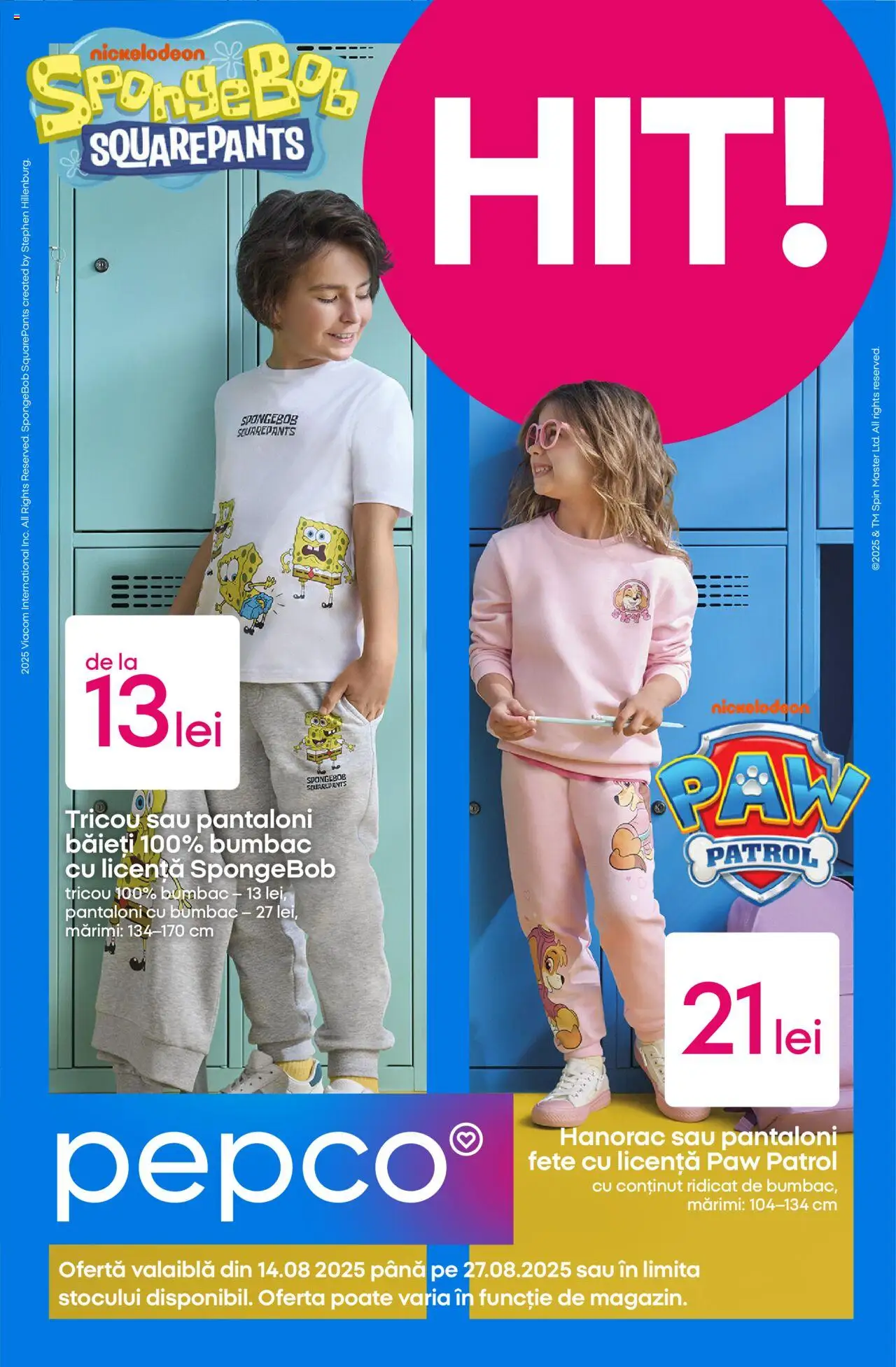 Catalog Pepco 14 - 26 August 2025 | Pagina 1 | Produse: Tricou, Pantaloni, Keşe