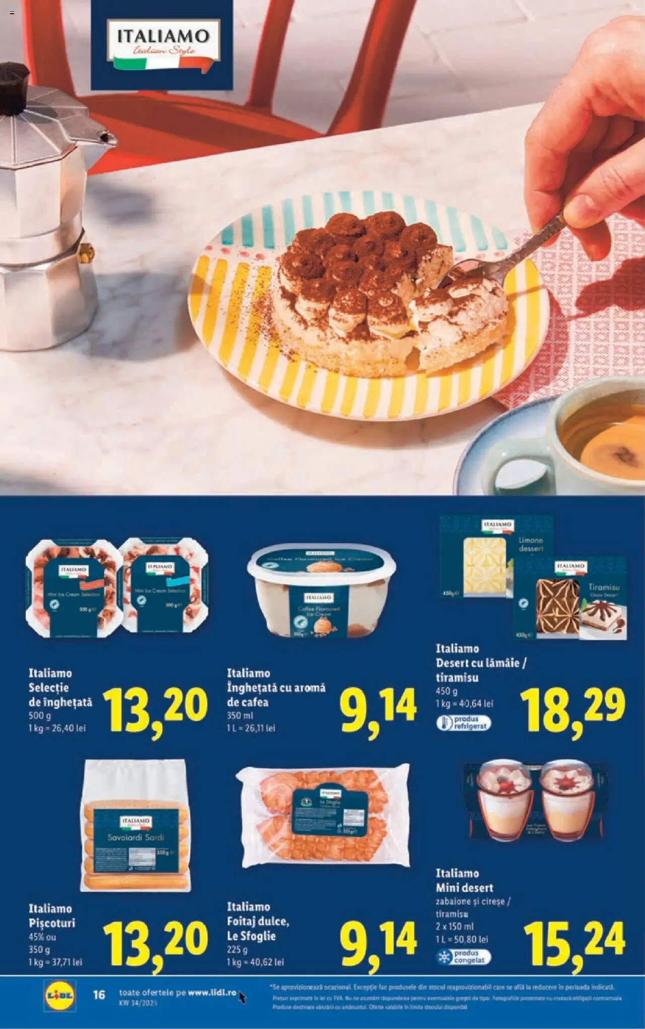 Catalog LIDL 18 - 23 August 2025 | Pagina 16 | Produse: Tiramisu, Kanca, Cireșe, Lămâie