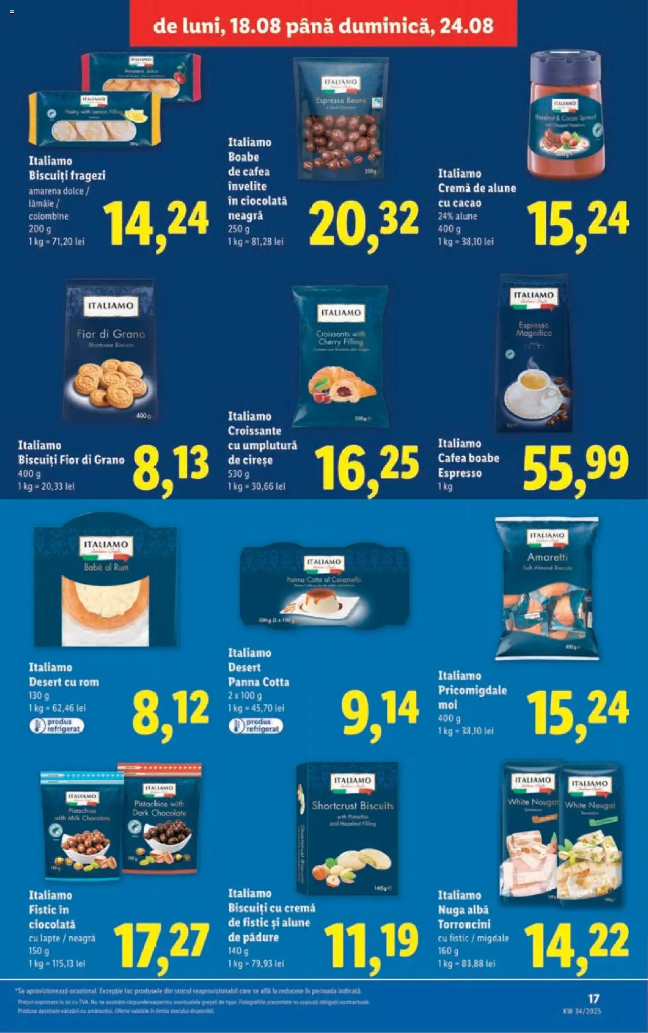 Catalog LIDL 18 - 23 August 2025 | Pagina 17 | Produse: Cremă, Kanca, Cacao, Biscuiți