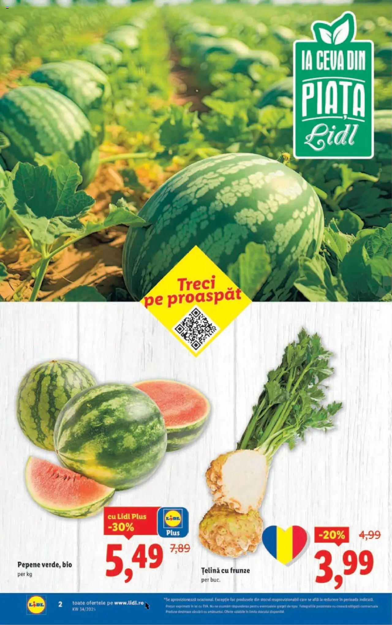 Catalog LIDL 18 - 23 August 2025 | Pagina 2 | Produse: Şerit ödül, Țelină