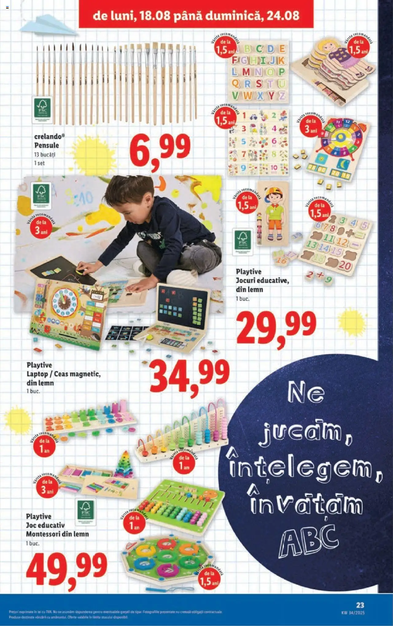 Catalog LIDL 18 - 23 August 2025 | Pagina 23 | Produse: Laptop, Ceas, Joc