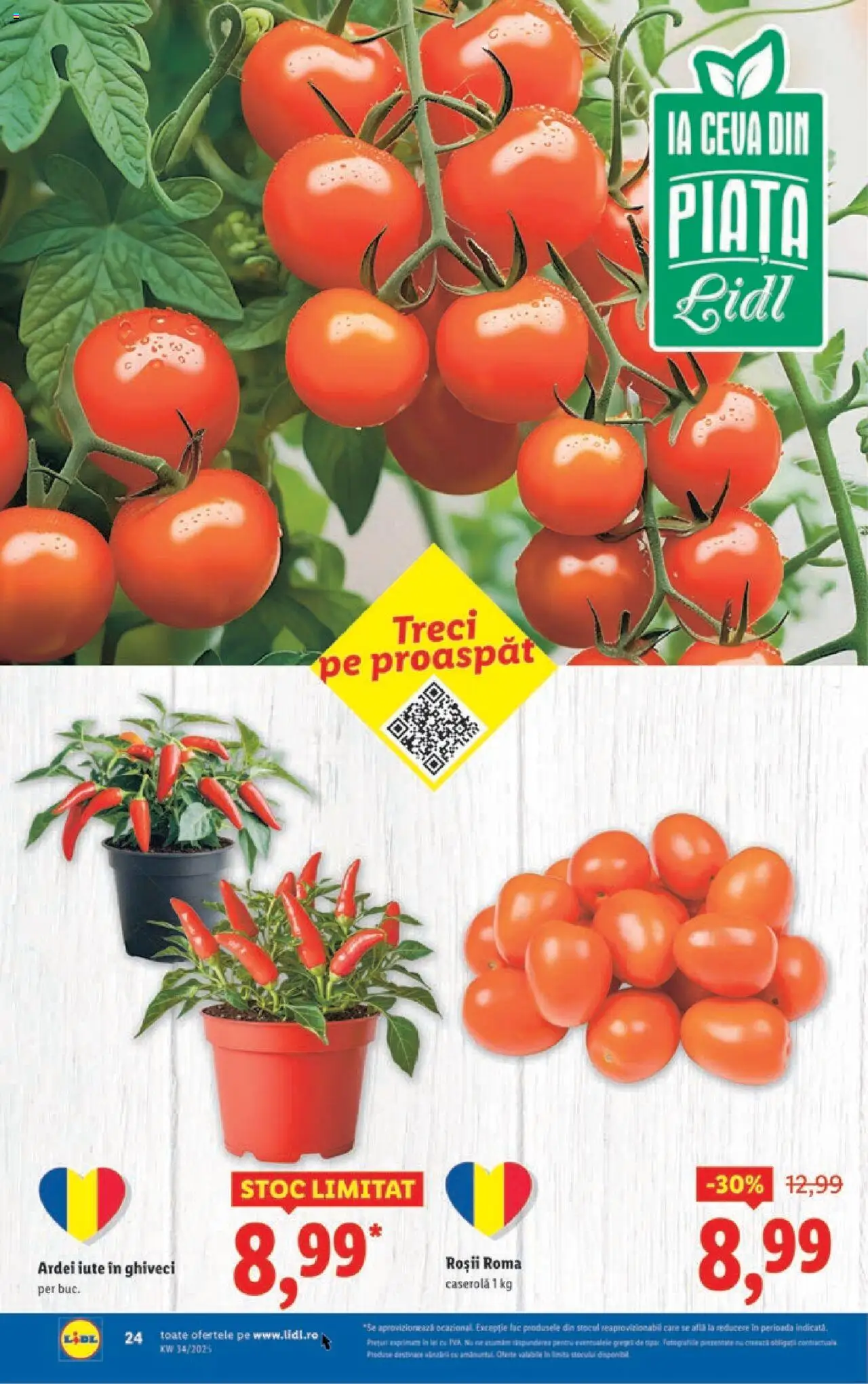 Catalog LIDL 18 - 23 August 2025 | Pagina 24 | Produse: Ghiveci, Ardei, Ardei iute, Roșii