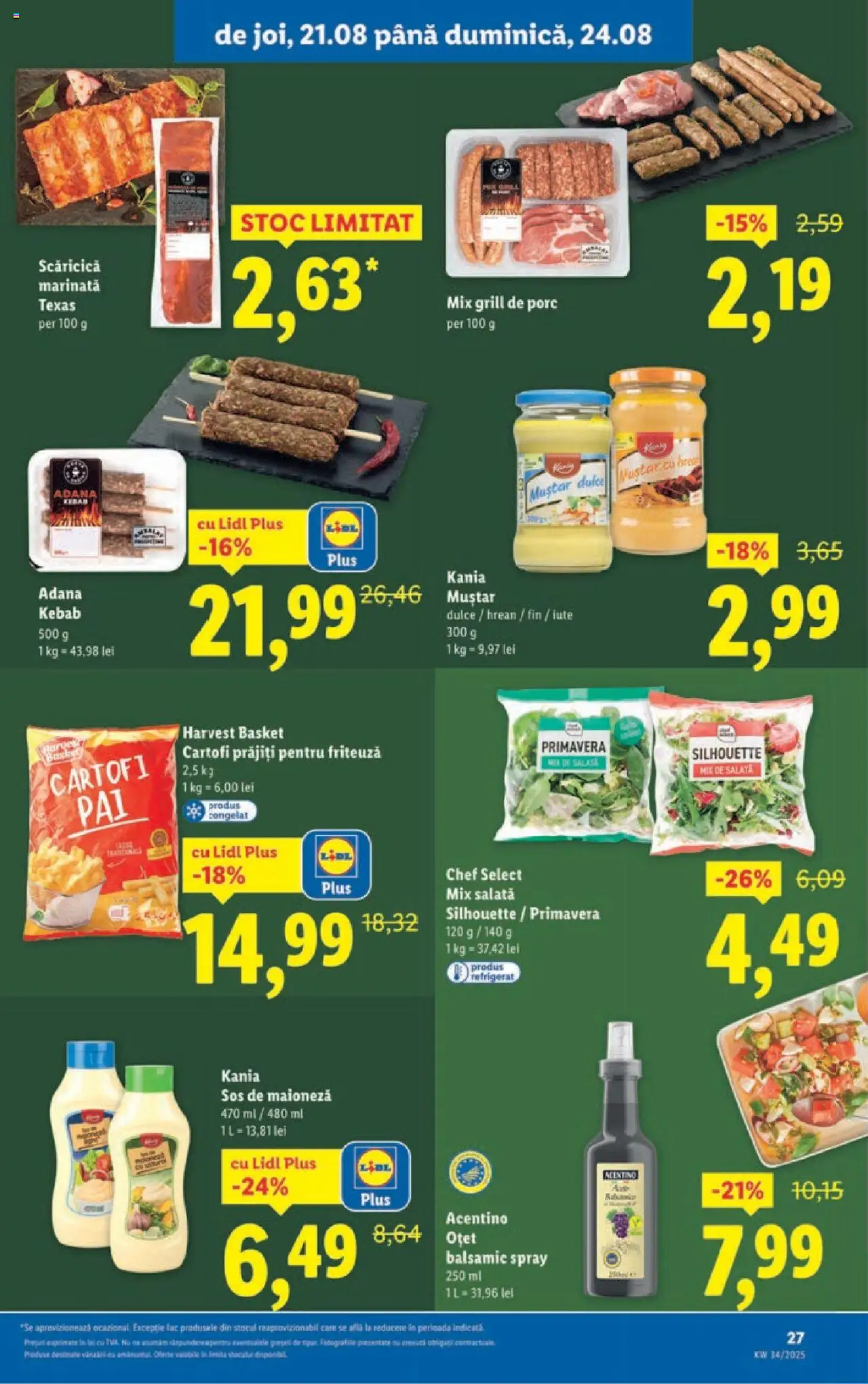 Catalog LIDL 18 - 23 August 2025 | Pagina 27 | Produse: Grill, Oțet, Salată, Maioneză