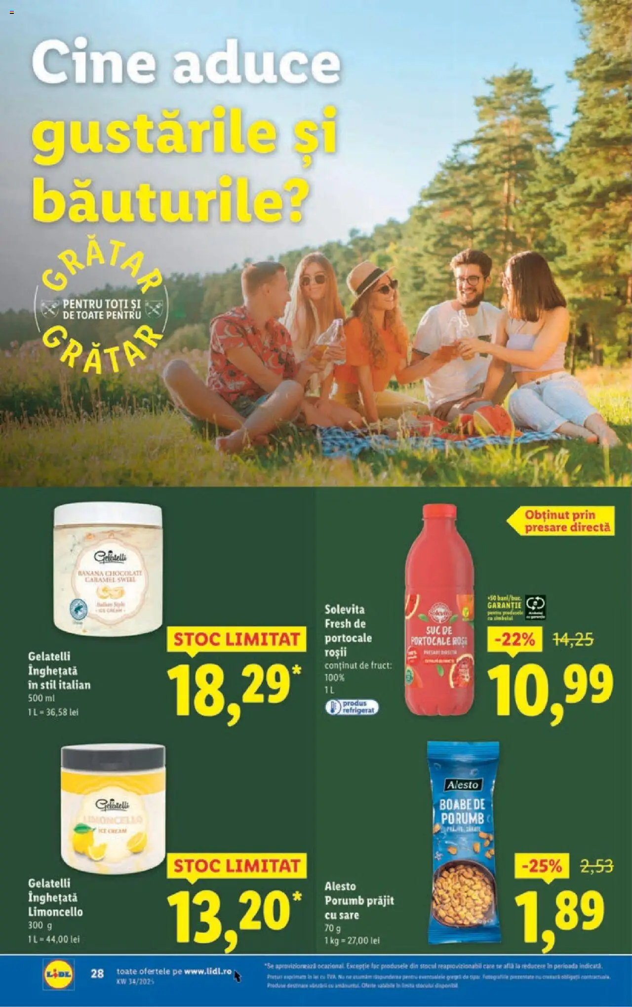 Catalog LIDL 18 - 23 August 2025 | Pagina 28 | Produse: Çarşaf, Suc, Portocale, Roșii
