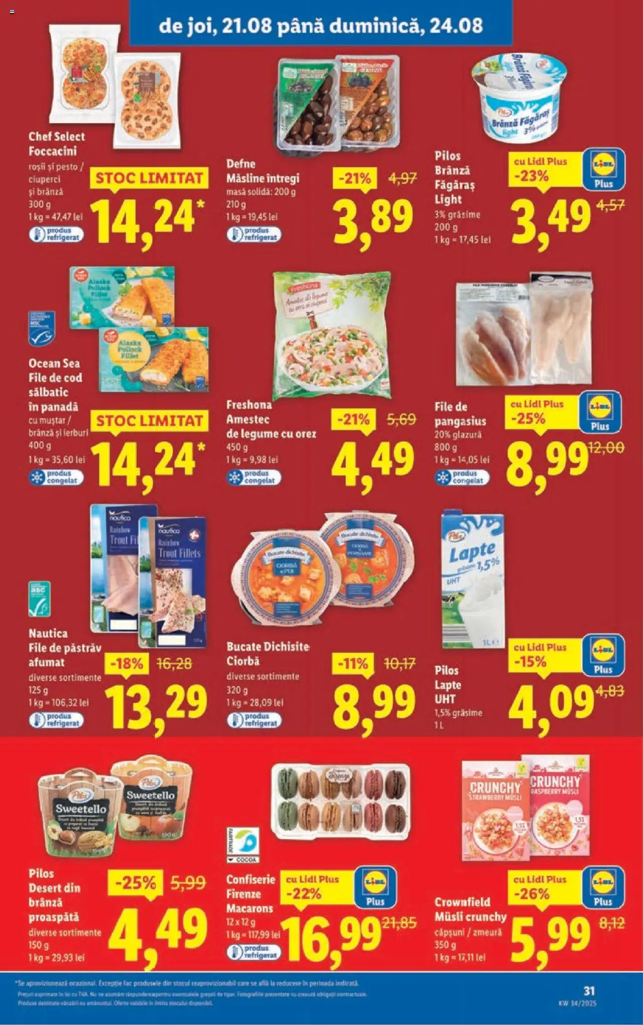 Catalog LIDL 18 - 23 August 2025 | Pagina 31 | Produse: Toplar, Masă, Cam suyu, Legume