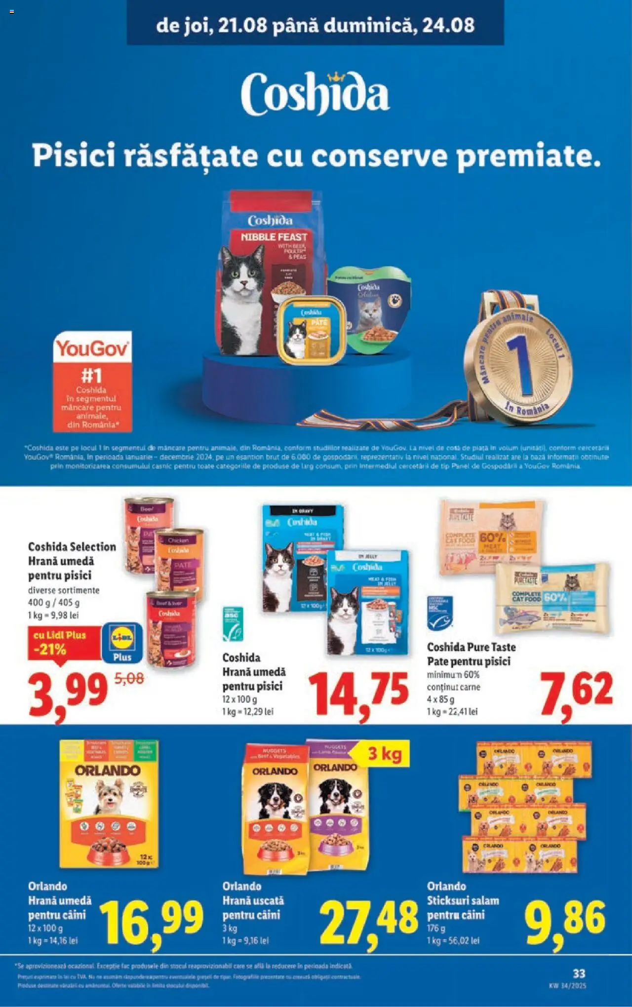 Catalog LIDL 18 - 23 August 2025 | Pagina 33 | Produse: Pate, Sticksuri, Salam