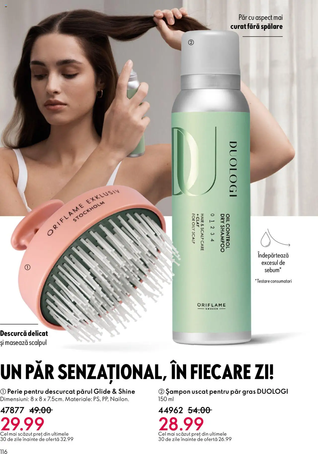 Catalog Oriflame 10 - 29 Septembrie 2025 | Pagina 116 | Produse: Perie, Șampon, Șampon uscat