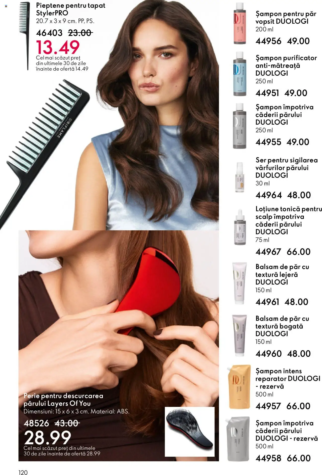 Catalog Oriflame 10 - 29 Septembrie 2025 | Pagina 120 | Produse: Loțiune tonică, Perie, Șampon, Balsam