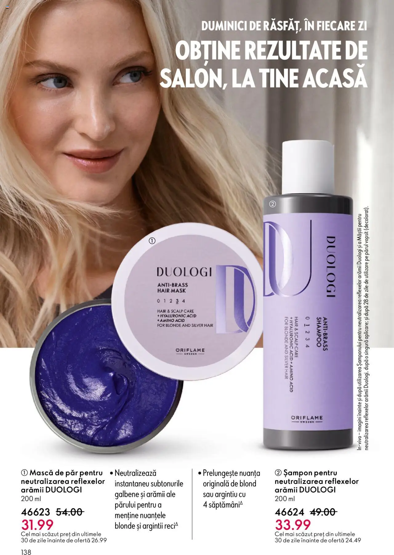 Catalog Oriflame 10 - 29 Septembrie 2025 | Pagina 138 | Produse: Șampon, Mască de păr