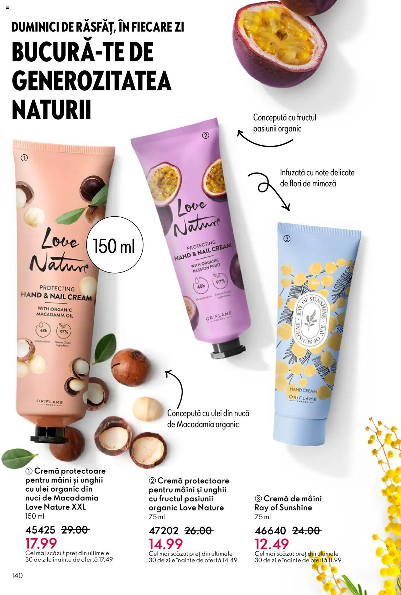 Catalog Oriflame 10 - 29 Septembrie 2025 | Pagina 140 | Produse: Sac de couchage, Ulei, Cremă de mâini, Nuci