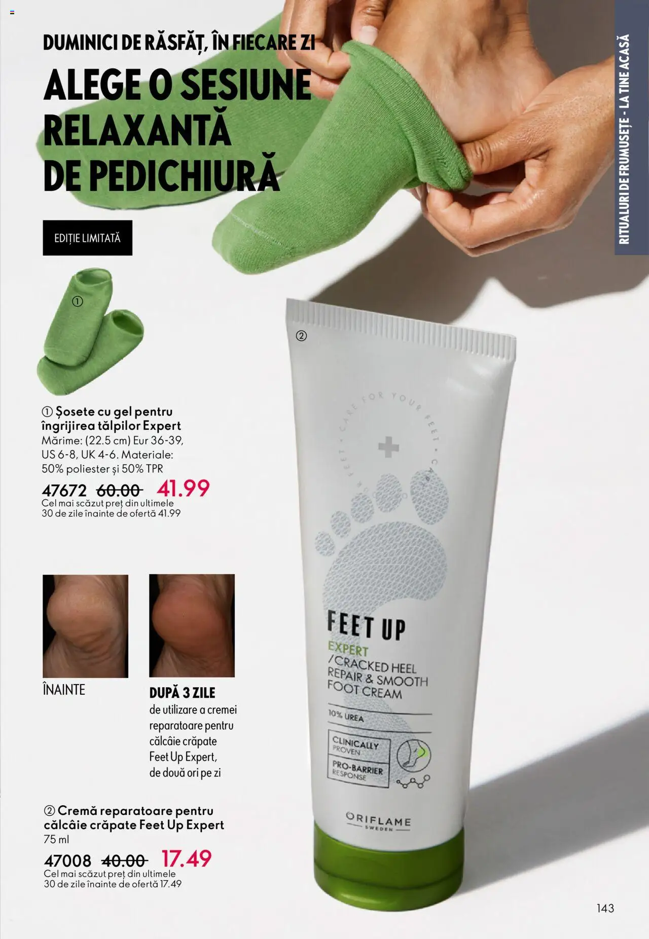 Catalog Oriflame 10 - 29 Septembrie 2025 | Pagina 143 | Produse: Cremă, Șosete