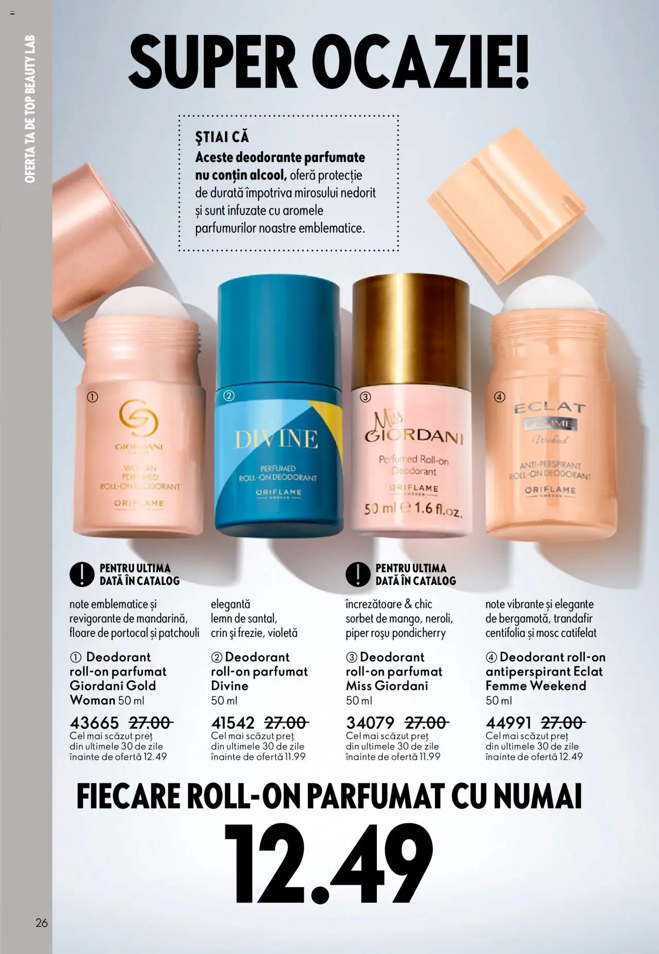 Catalog Oriflame 10 - 29 Septembrie 2025 | Pagina 26 | Produse: Top, Repousse cuticule, Deodorant, Piper