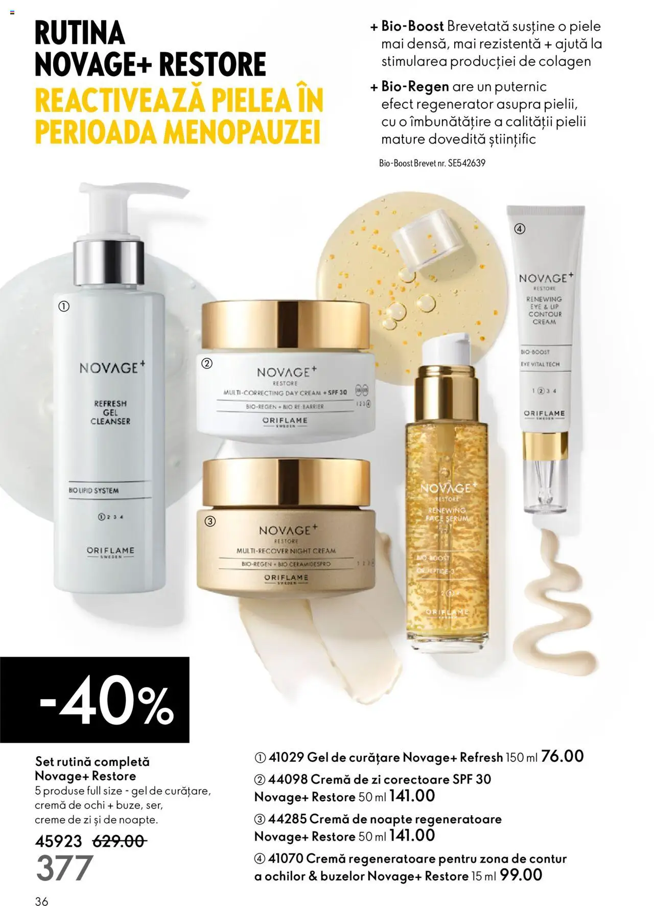 Catalog Oriflame 10 - 29 Septembrie 2025 | Pagina 36 | Produse: Serum, Cremă de zi, Cremă de noapte, Cremă
