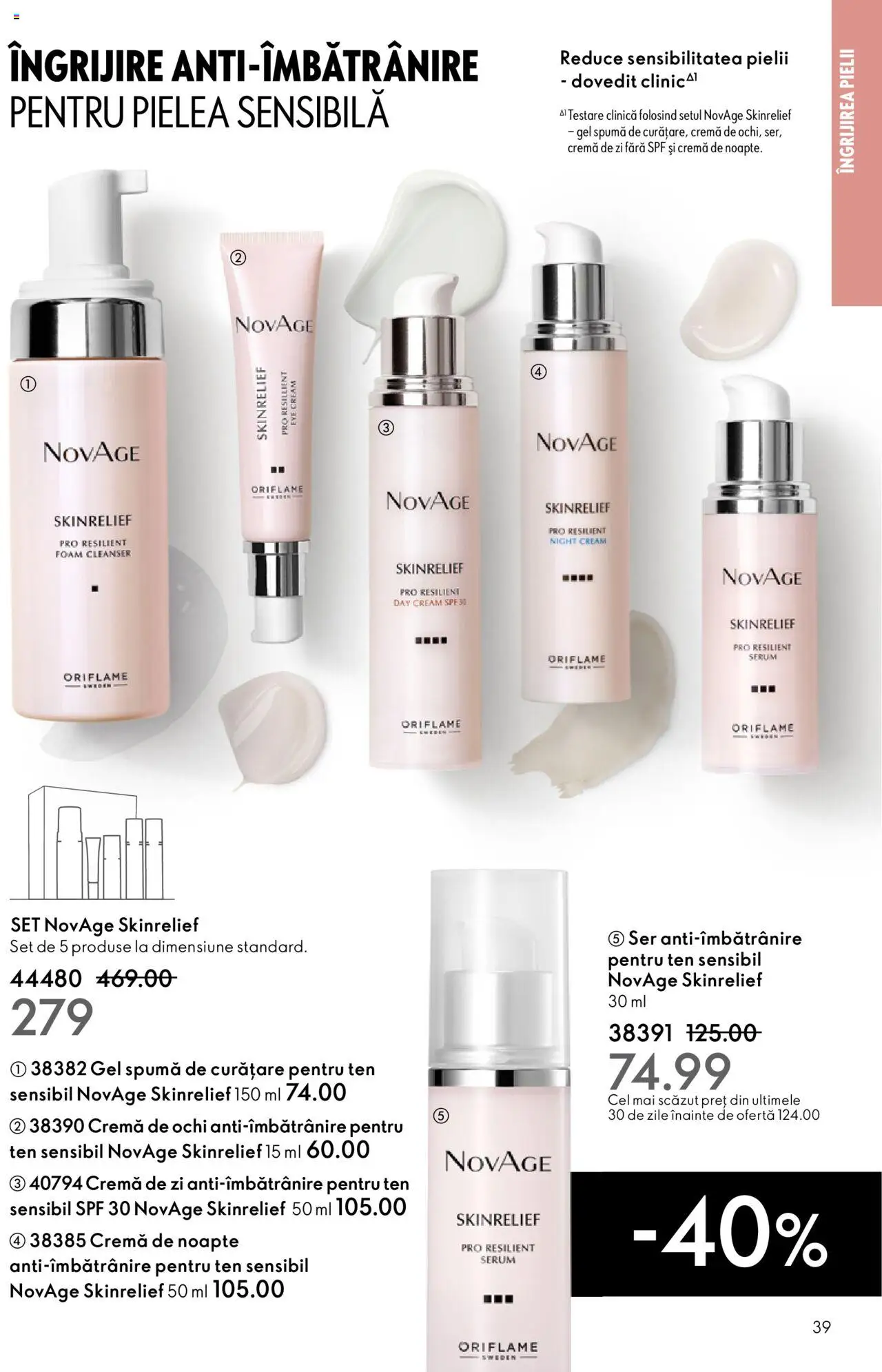 Catalog Oriflame 10 - 29 Septembrie 2025 | Pagina 39 | Produse: Serum, Cremă de zi, Cremă de noapte, Cremă