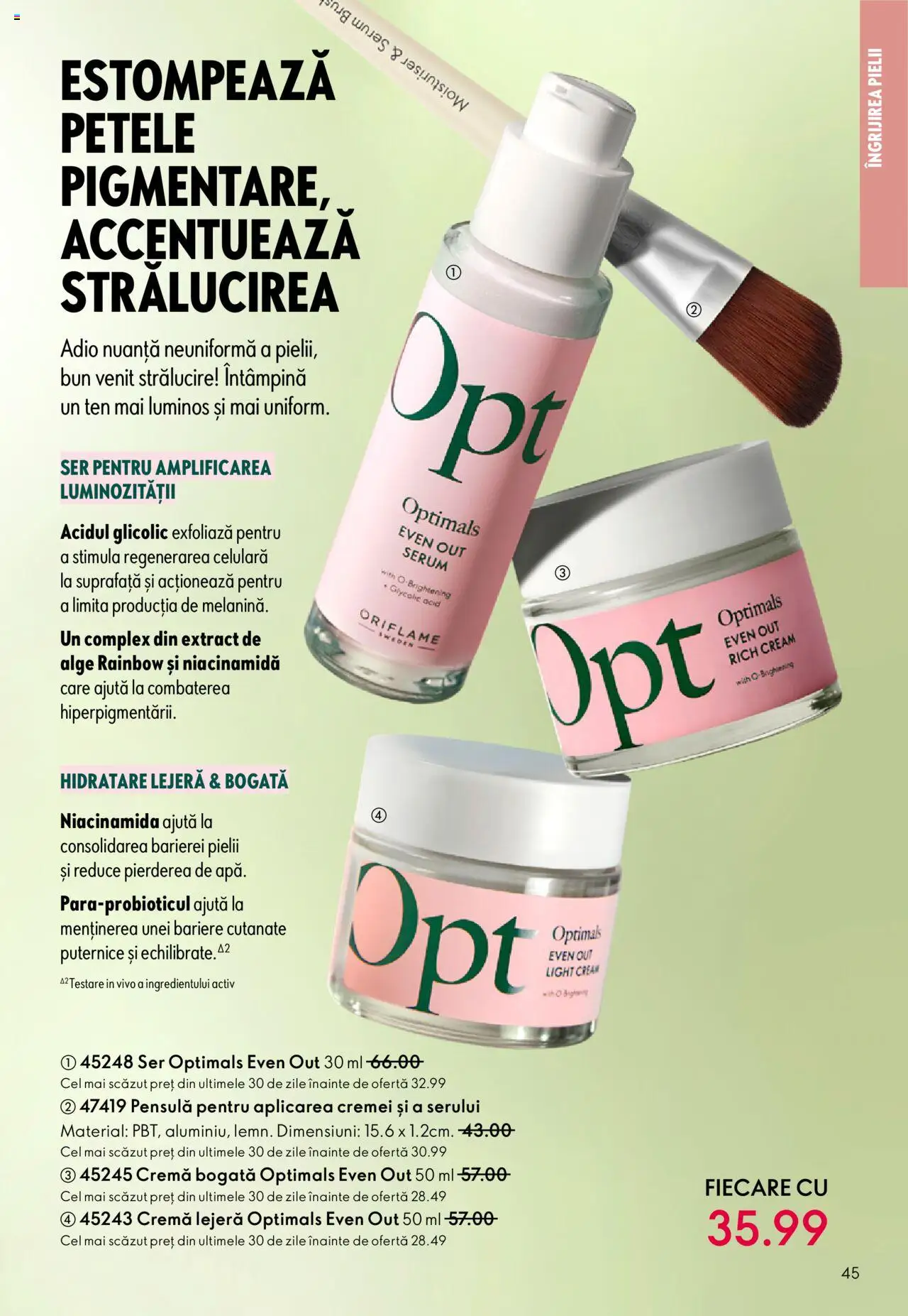 Catalog Oriflame 10 - 29 Septembrie 2025 | Pagina 45 | Produse: Serum, Cremă