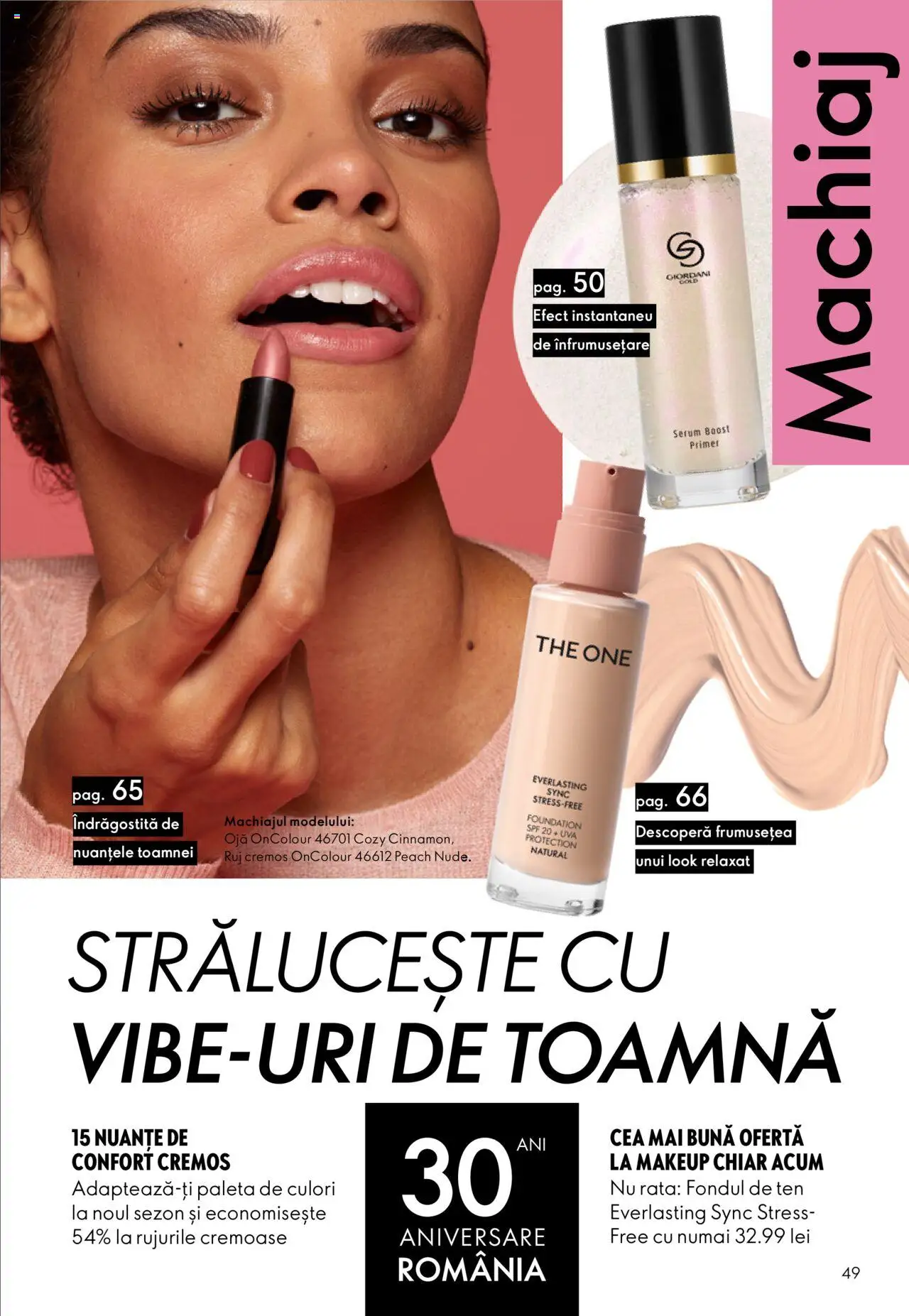 Catalog Oriflame 10 - 29 Septembrie 2025 | Pagina 49 | Produse: Serum, Machiaj, Rață, Ruj