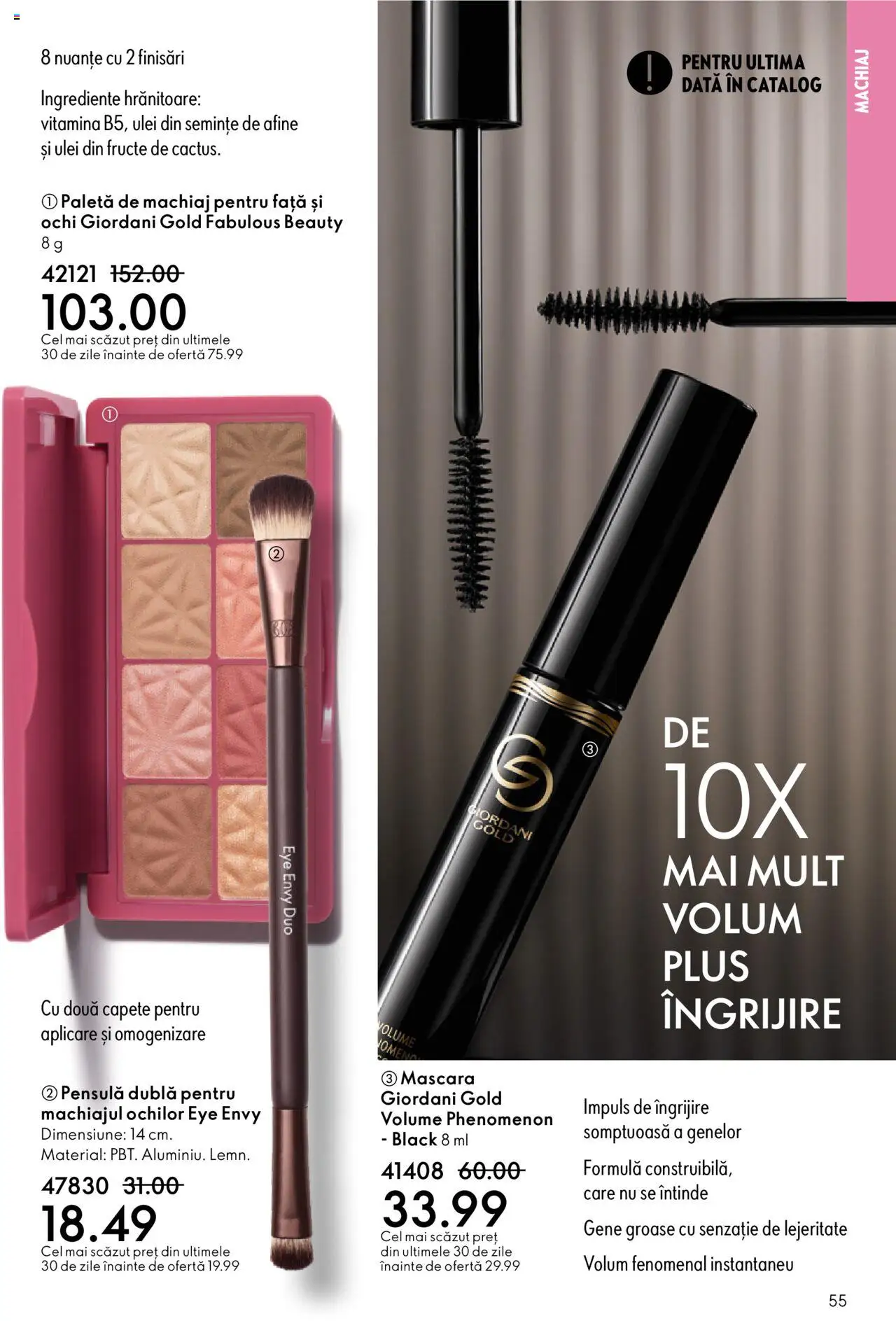 Catalog Oriflame 10 - 29 Septembrie 2025 | Pagina 55 | Produse: Afine, Semințe, Mascara, Ulei