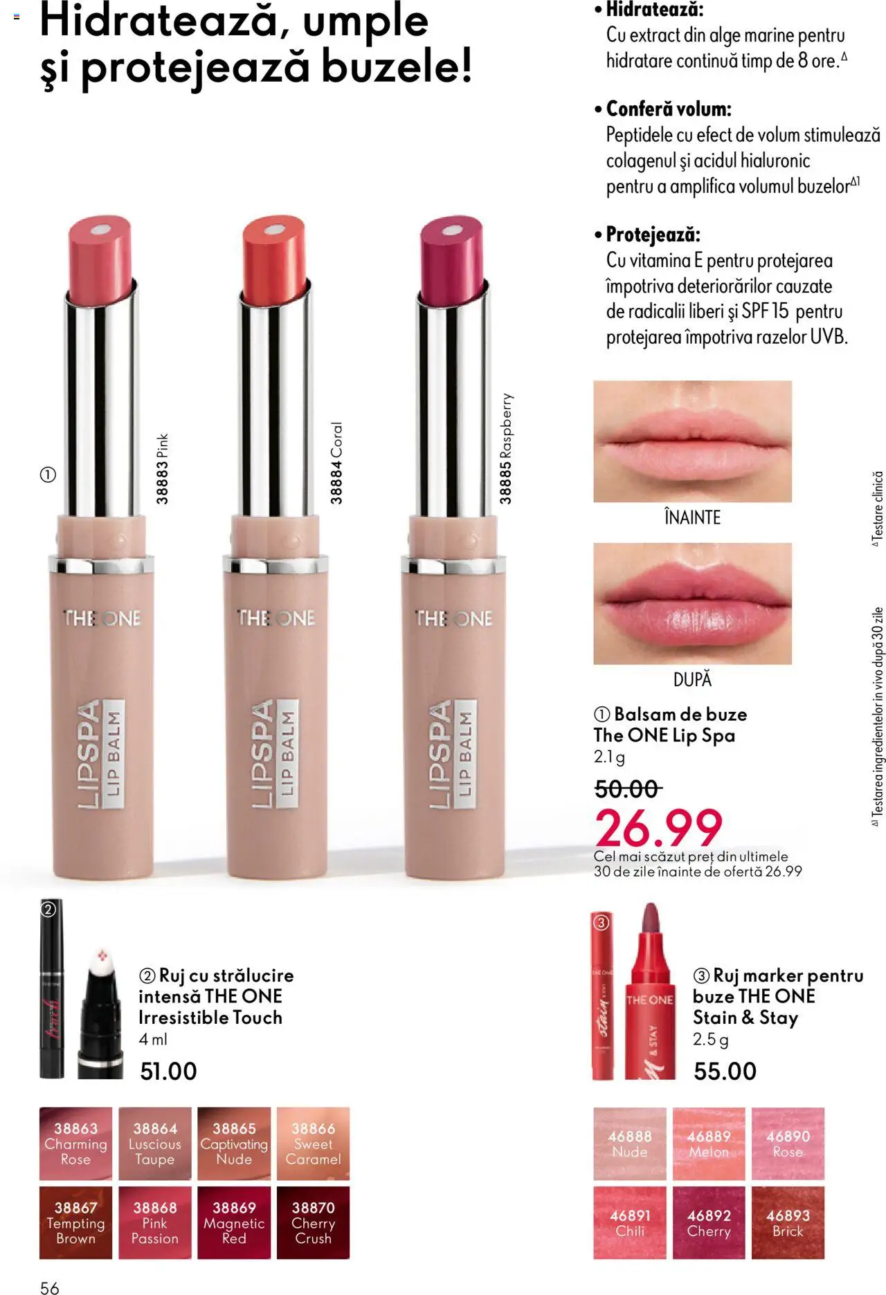 Catalog Oriflame 10 - 29 Septembrie 2025 | Pagina 56 | Produse: Ruj, Balsam