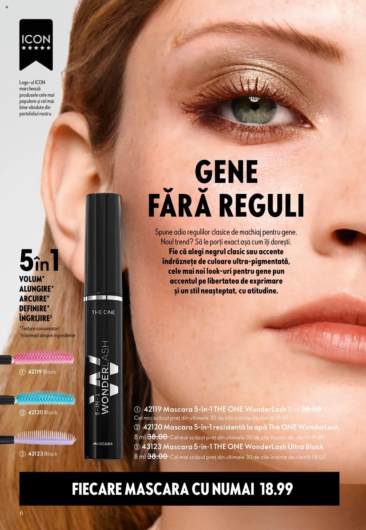 Catalog Oriflame 10 - 29 Septembrie 2025 | Pagina 6 | Produse: Machiaj, Mascara, Apă