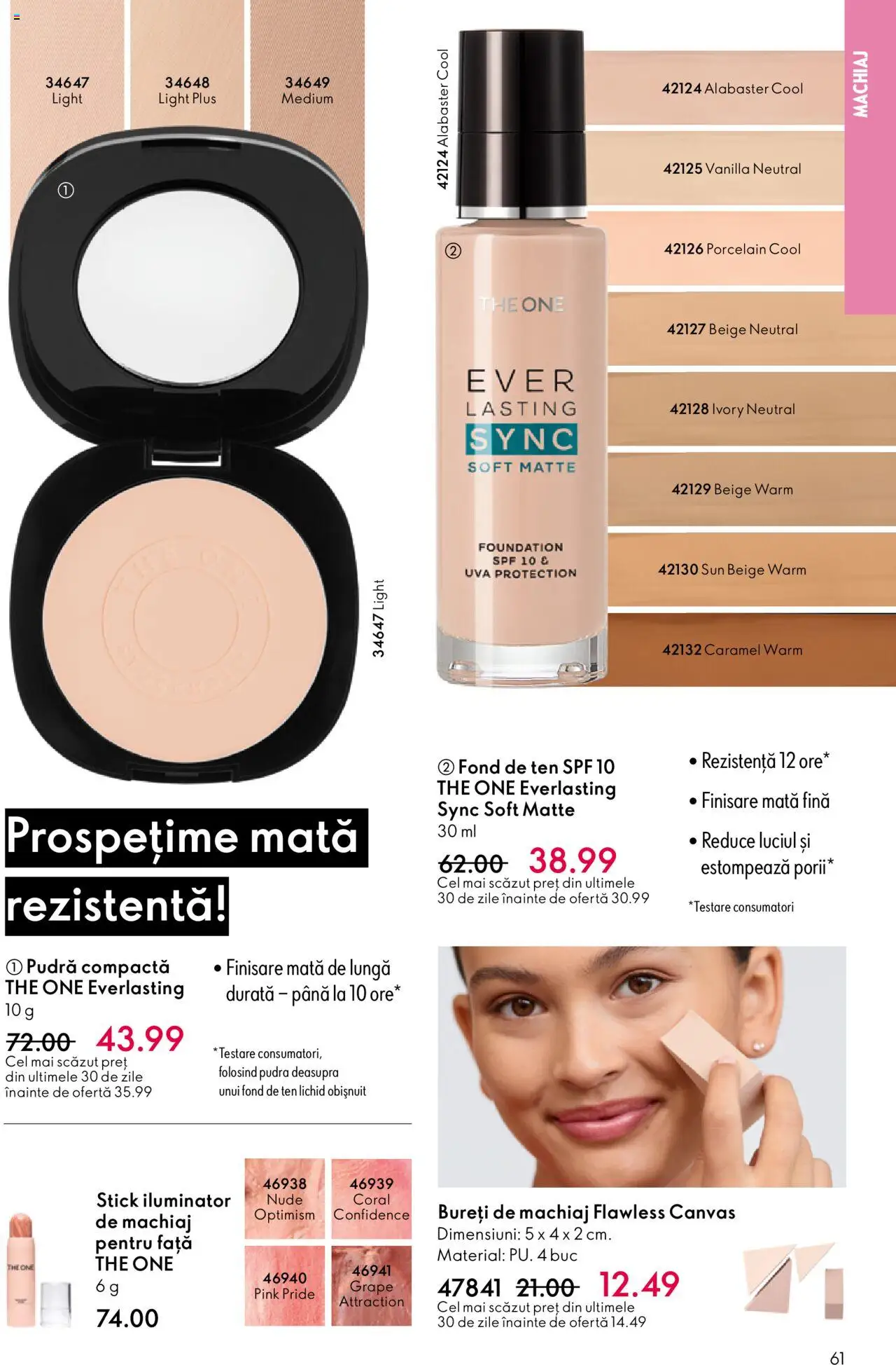 Catalog Oriflame 10 - 29 Septembrie 2025 | Pagina 61 | Produse: Fond de ten, Machiaj, Pudră, Iluminator
