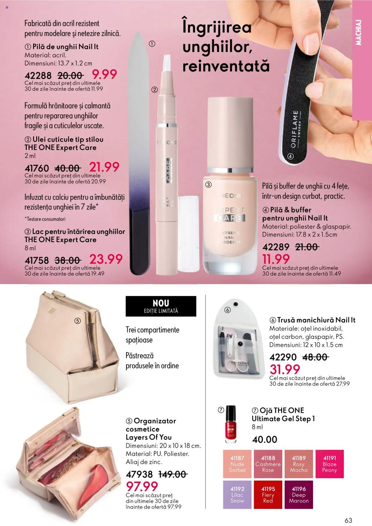 Catalog Oriflame 10 - 29 Septembrie 2025 | Pagina 63 | Produse: Machiaj, Ulei, Ojă
