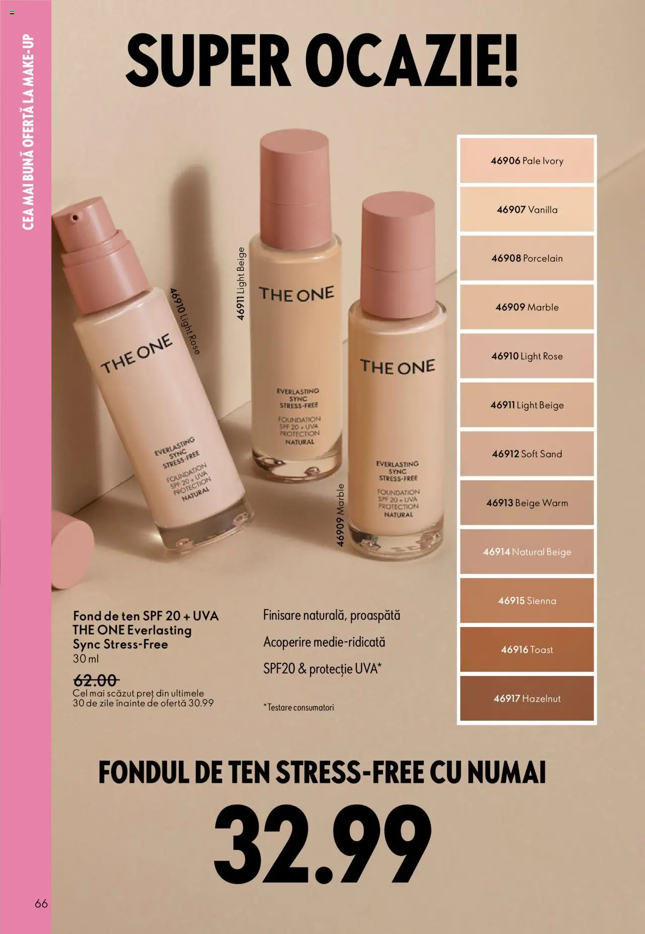 Catalog Oriflame 10 - 29 Septembrie 2025 | Pagina 66 | Produse: Fond de ten
