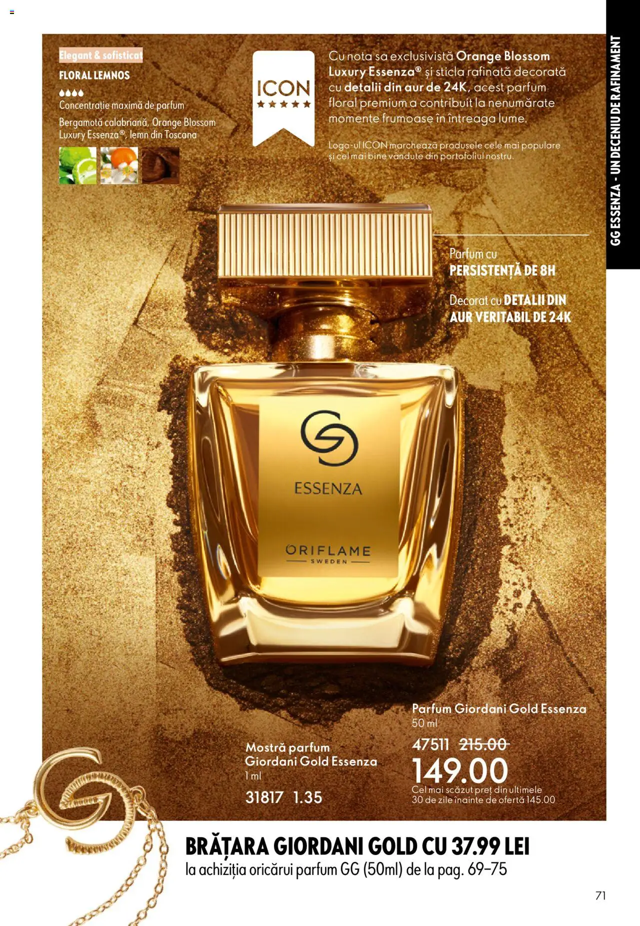 Catalog Oriflame 10 - 29 Septembrie 2025 | Pagina 71 | Produse: Brățară, Parfum