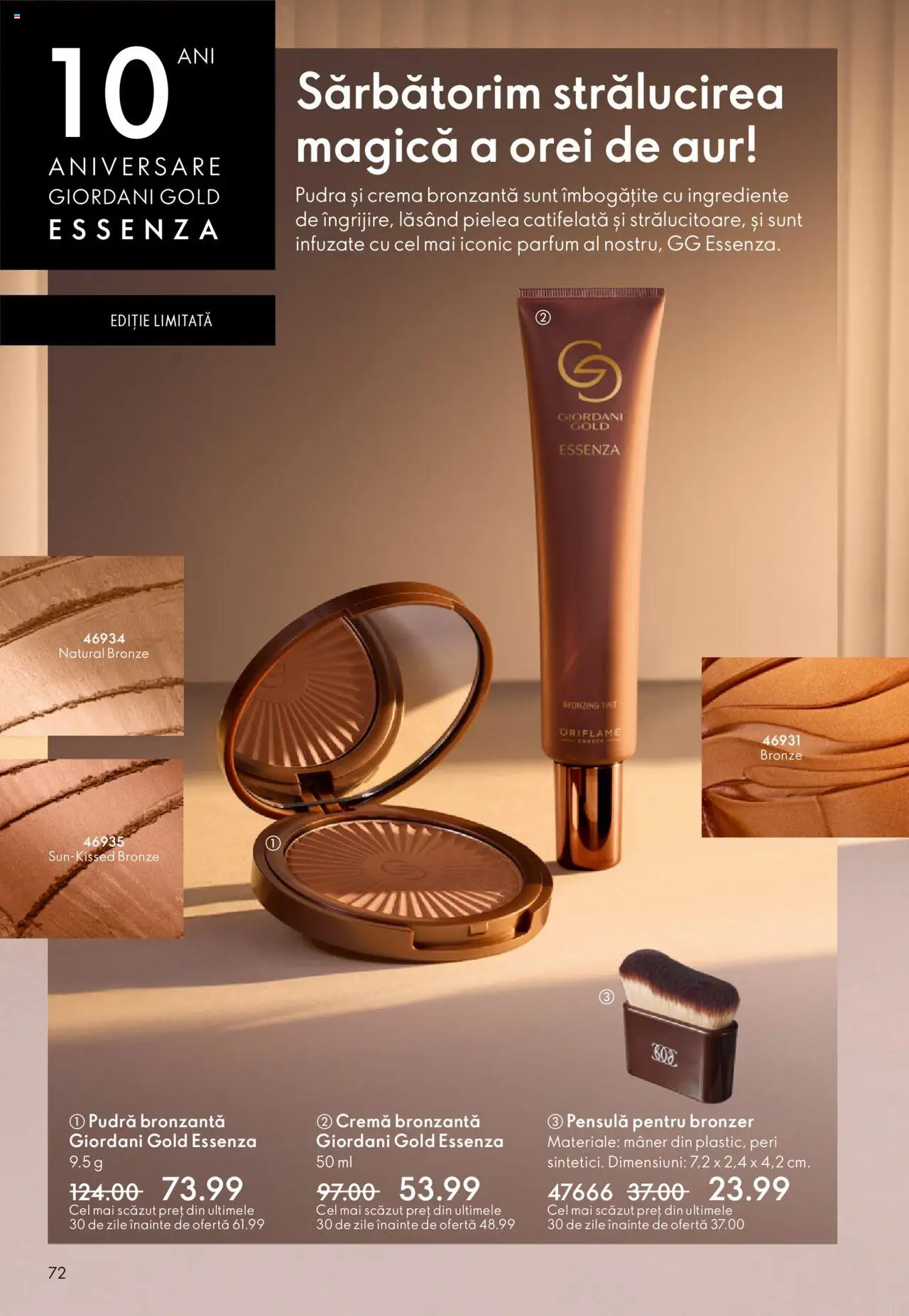 Catalog Oriflame 10 - 29 Septembrie 2025 | Pagina 72 | Produse: Mâner, Parfum, Pudră, Bronzer