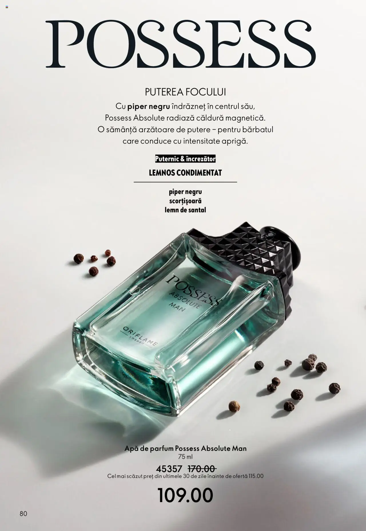 Catalog Oriflame 10 - 29 Septembrie 2025 | Pagina 80 | Produse: Apă de parfum, Parfum, Apă, Piper