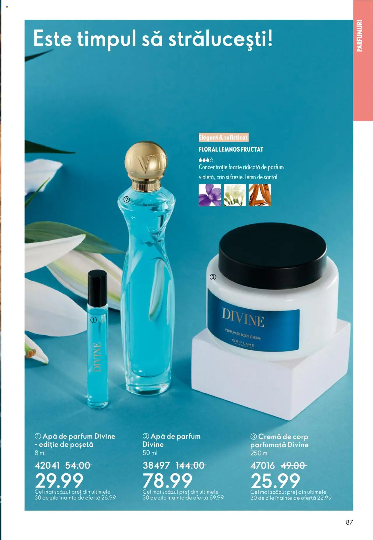 Catalog Oriflame 10 - 29 Septembrie 2025 | Pagina 87 | Produse: Apă de parfum, Body, Parfum, Apă