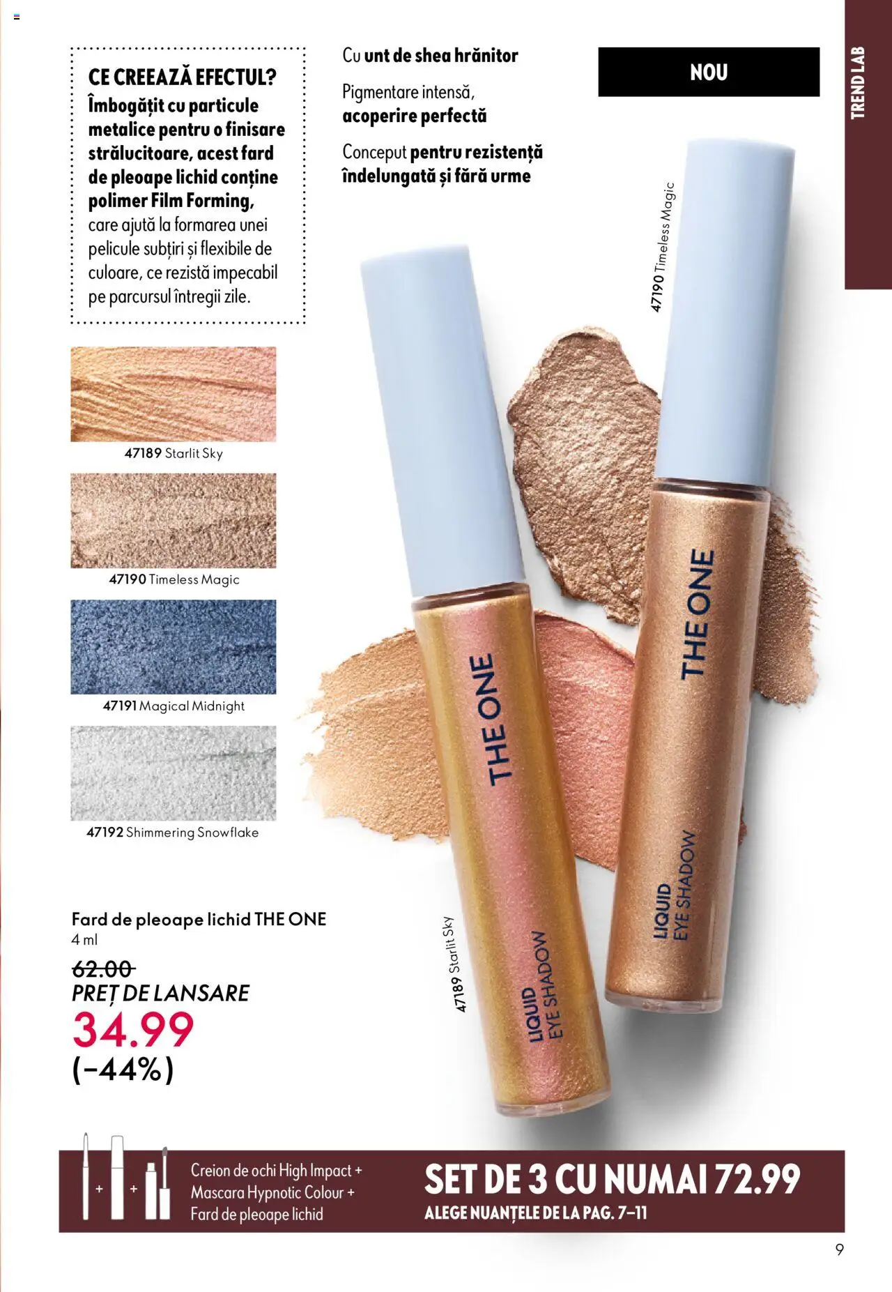Catalog Oriflame 10 - 29 Septembrie 2025 | Pagina 9 | Produse: Mascara, Fard de pleoape, Creion de ochi, Unt