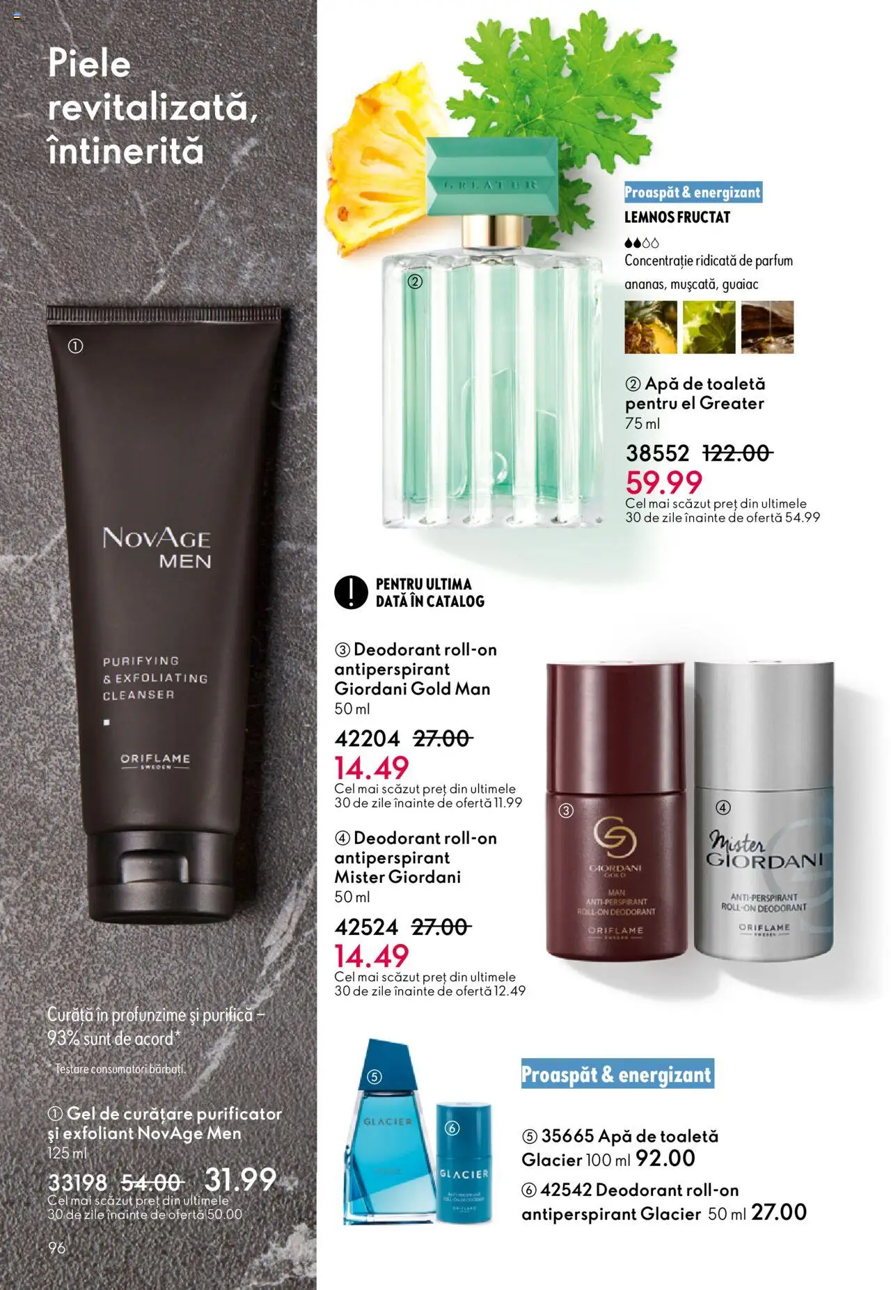 Catalog Oriflame 10 - 29 Septembrie 2025 | Pagina 96 | Produse: Toaletă, Parfum, Antiperspirant, Apă