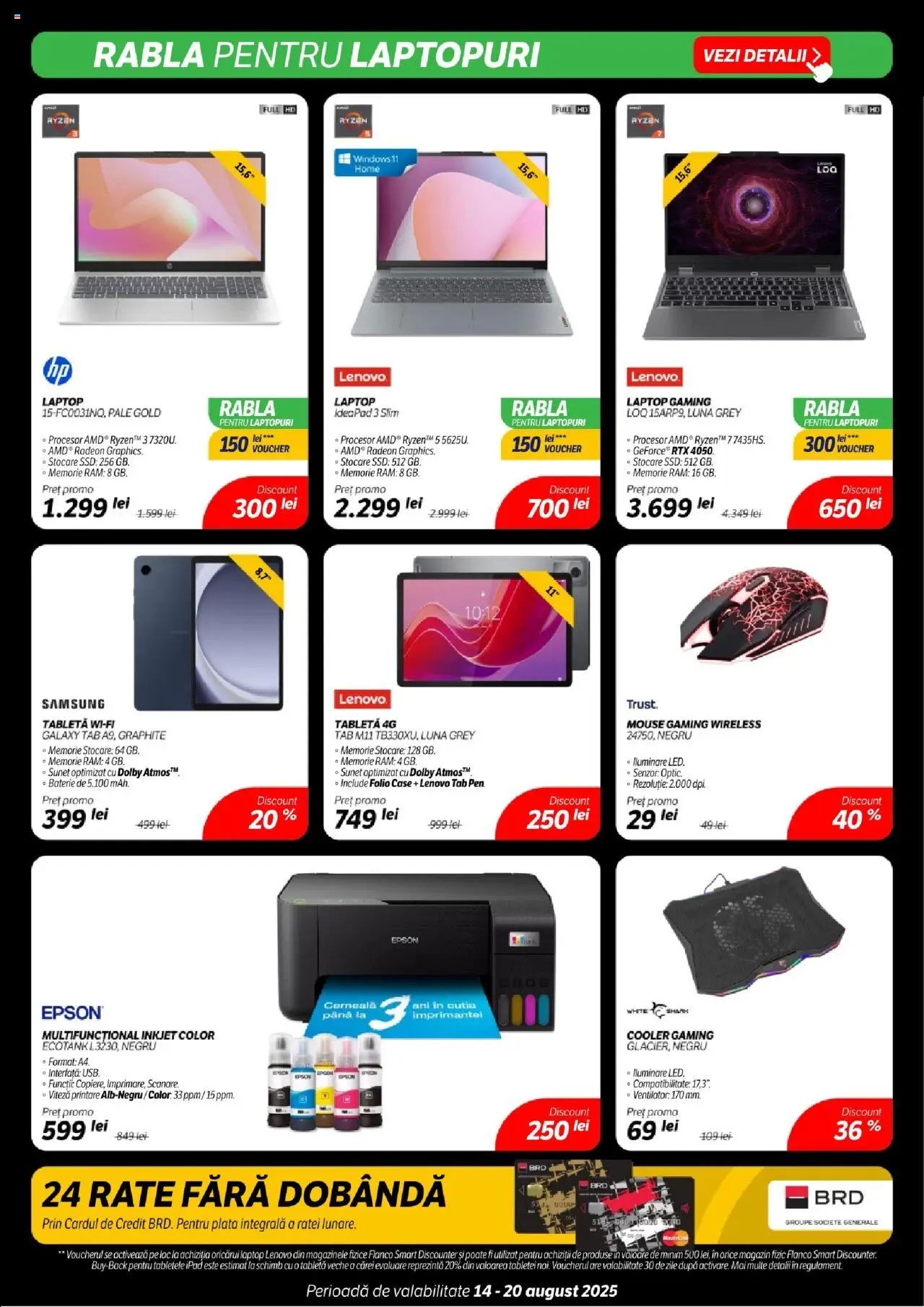 Catalog Flanco 14 - 19 August 2025 | Pagina 15 | Produse: Laptop, Memorie, Tabletă, Ventilator