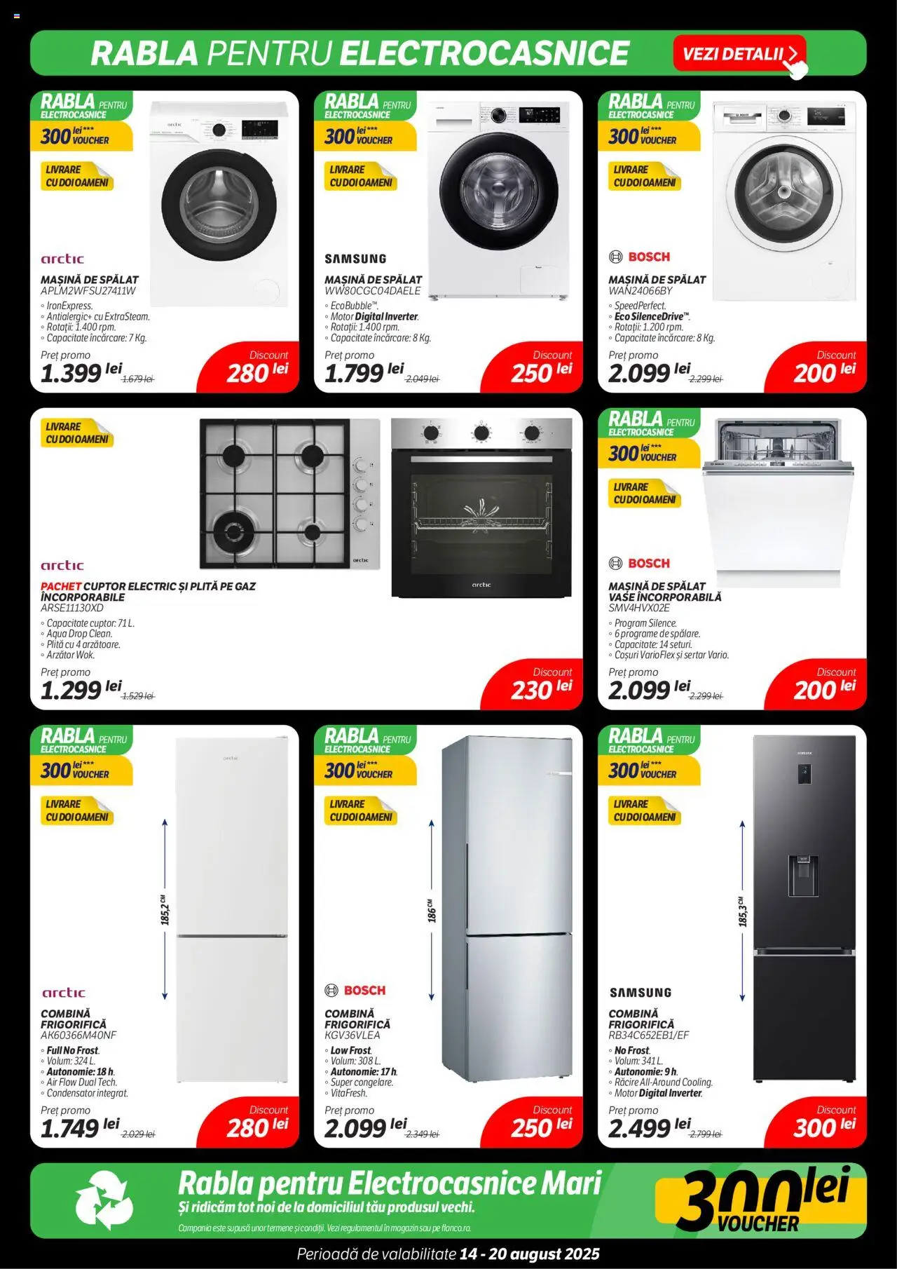 Catalog Flanco 14 - 19 August 2025 | Pagina 16 | Produse: Mașină De Spălat, Cuptor, Plită, Combină frigorifică