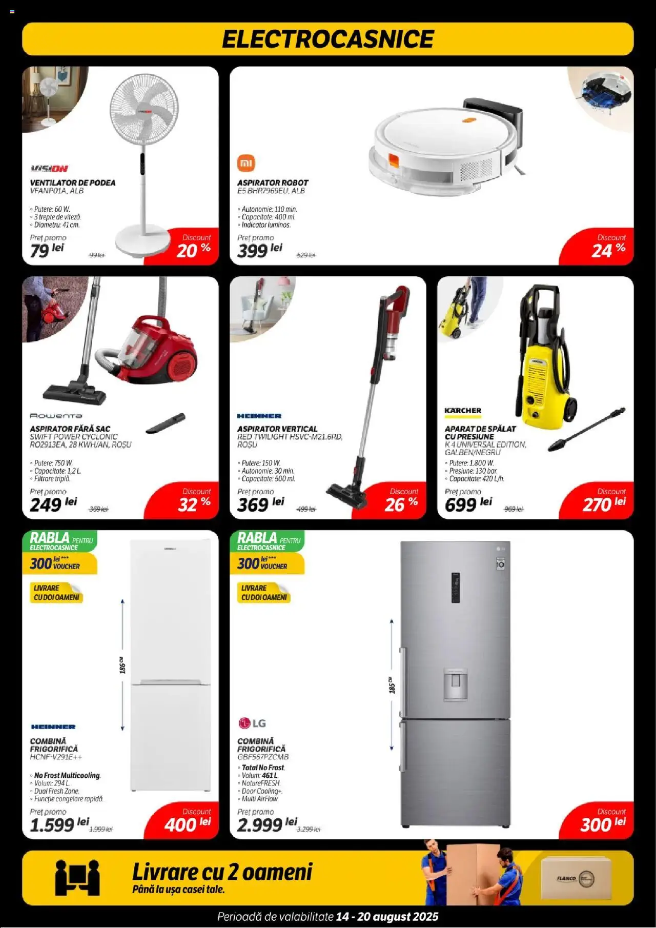 Catalog Flanco 14 - 19 August 2025 | Pagina 17 | Produse: Aspirator robot, Aspirator, Ventilator, Combină frigorifică
