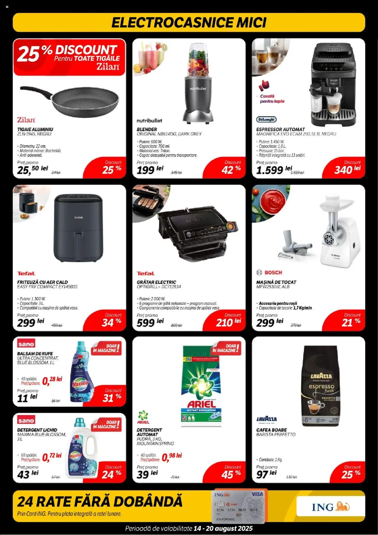 Catalog Flanco 14 - 19 August 2025 | Pagina 19 | Produse: Blender, Mașină De Spălat, Balsam, Cafea