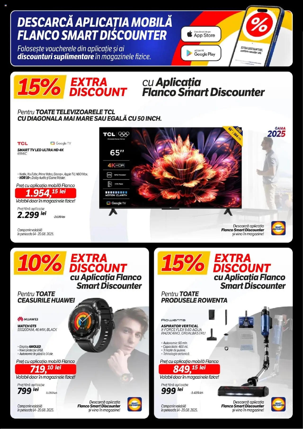 Catalog Flanco 14 - 19 August 2025 | Pagina 2 | Produse: Audio, Aspirator, Babak, Apple