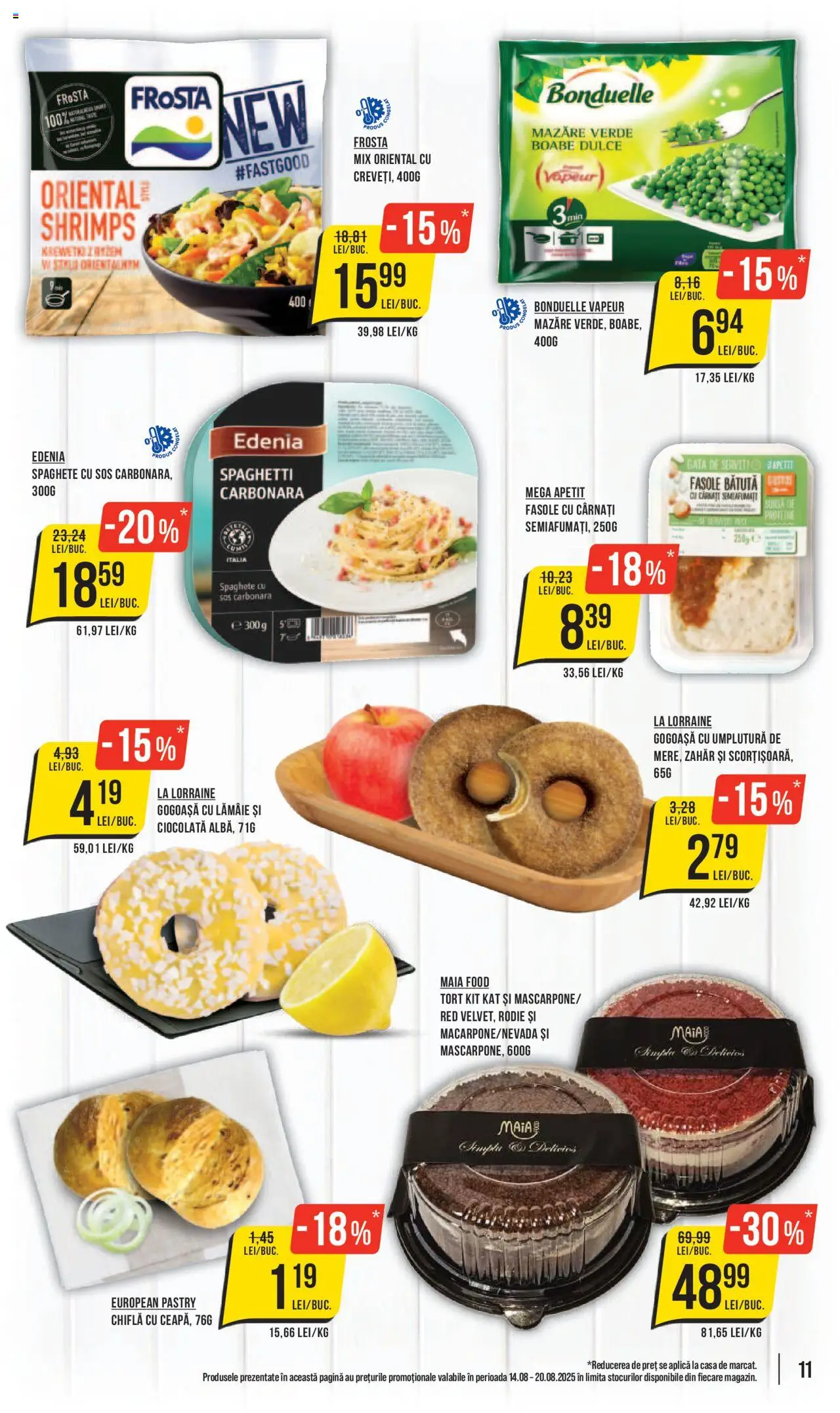Catalog Mega Image 14 - 19 August 2025 | Pagina 11 | Produse: Mazăre, Divan, Chiflă, Zahăr