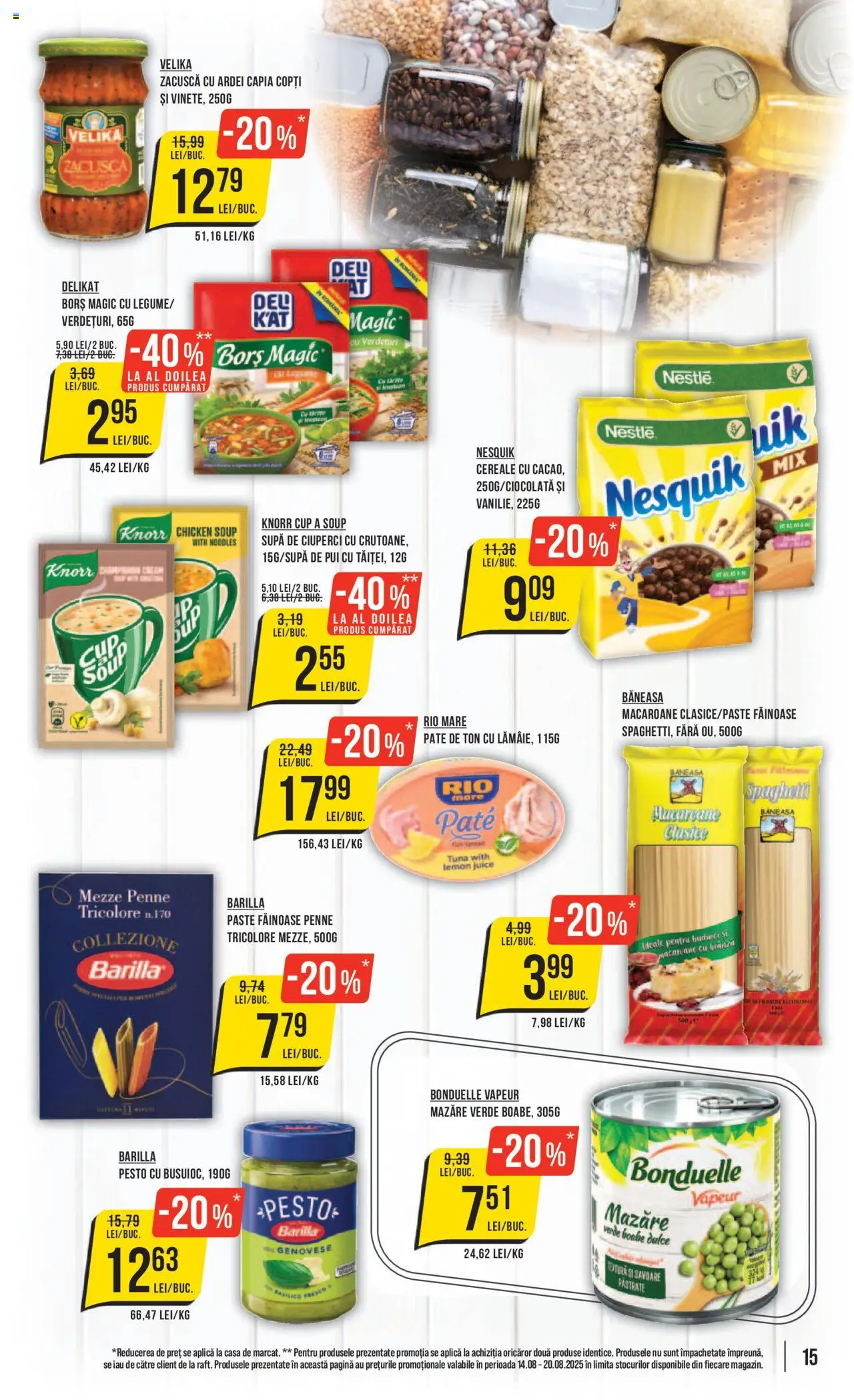 Catalog Mega Image 14 - 19 August 2025 | Pagina 15 | Produse: Pate, Brânză, Noodles, Paste