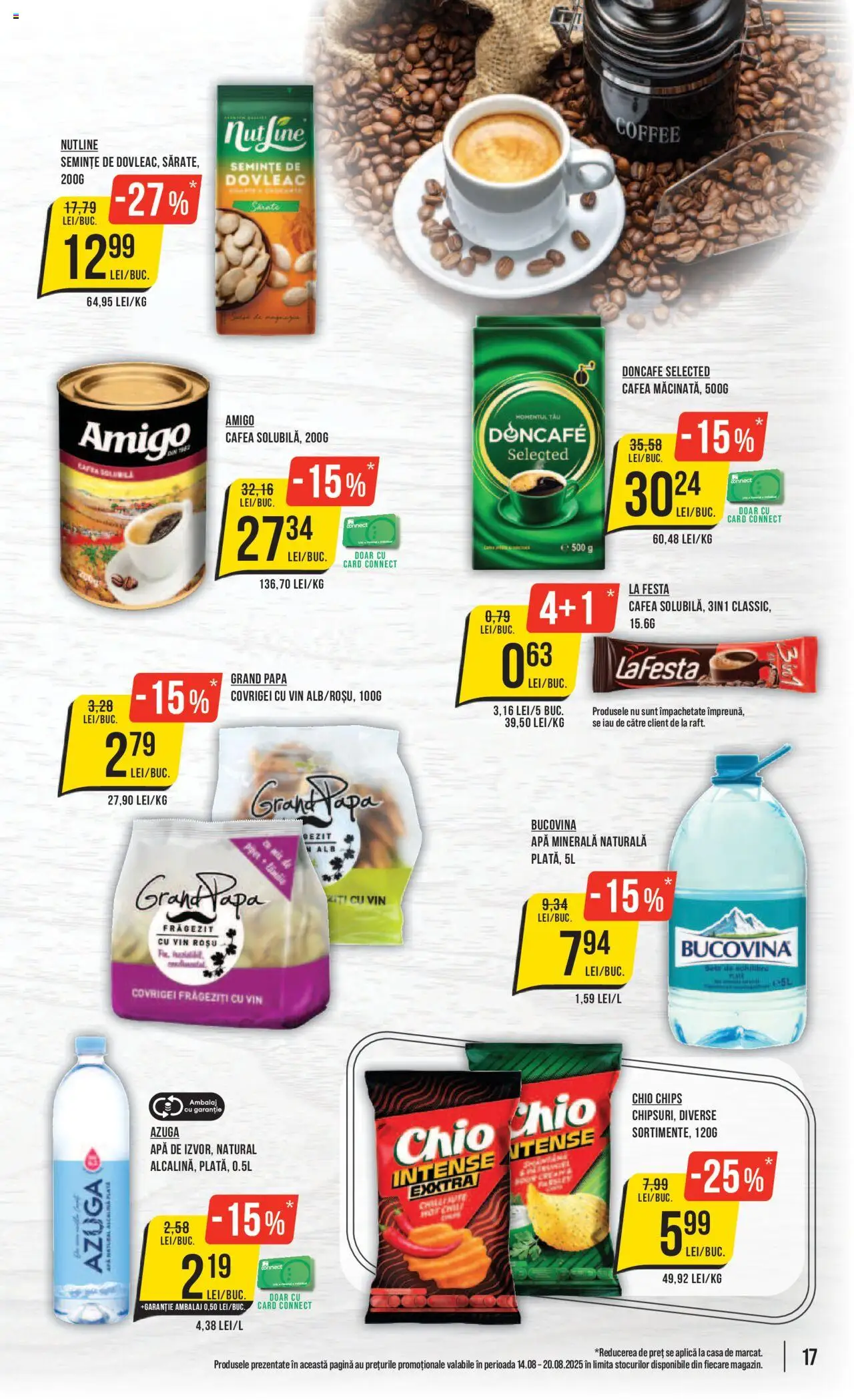 Catalog Mega Image 14 - 19 August 2025 | Pagina 17 | Produse: Semințe, Covrigei, Cafea, Vin