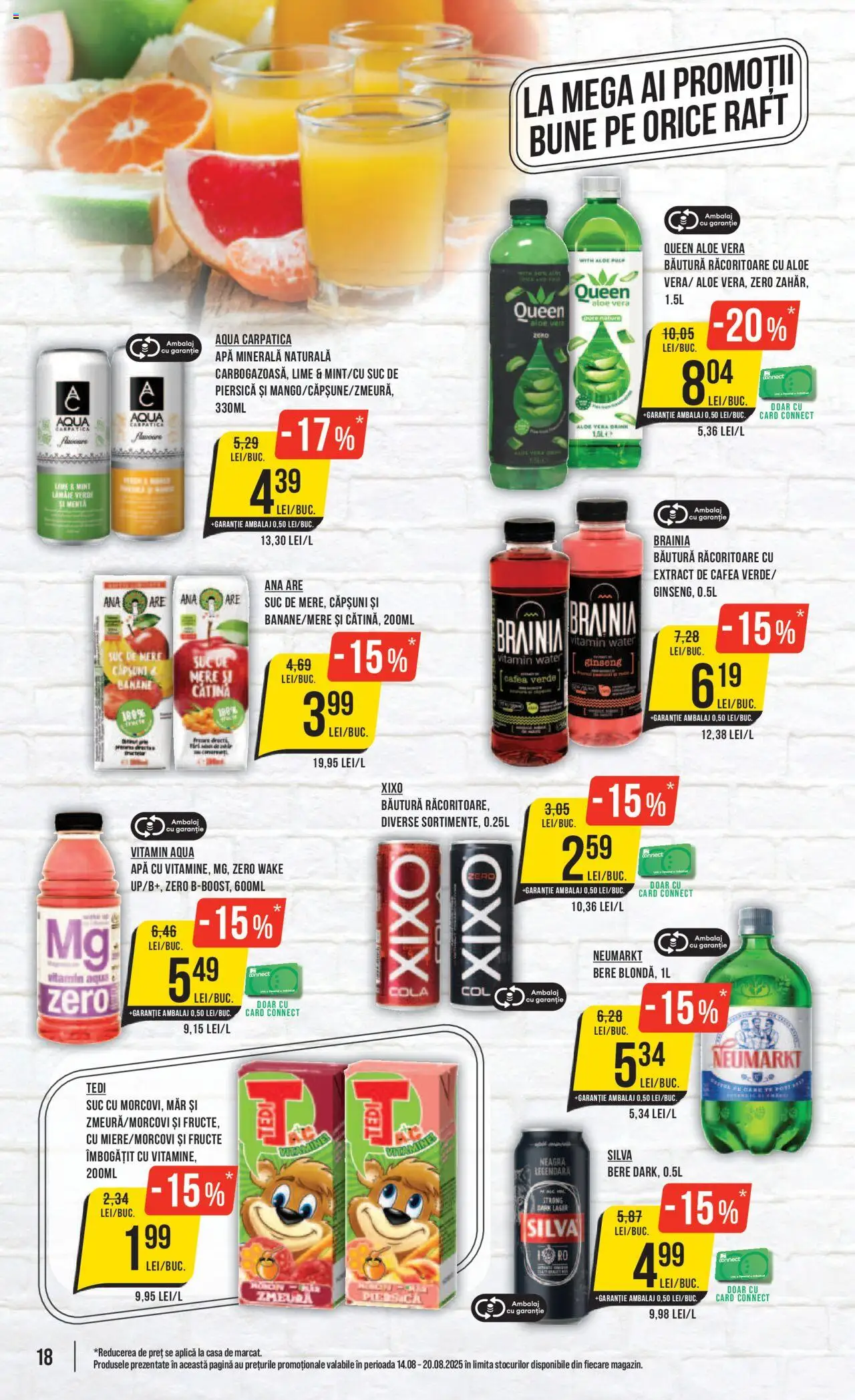 Catalog Mega Image 14 - 19 August 2025 | Pagina 18 | Produse: Aloe vera, Raft, Mere, Fructe